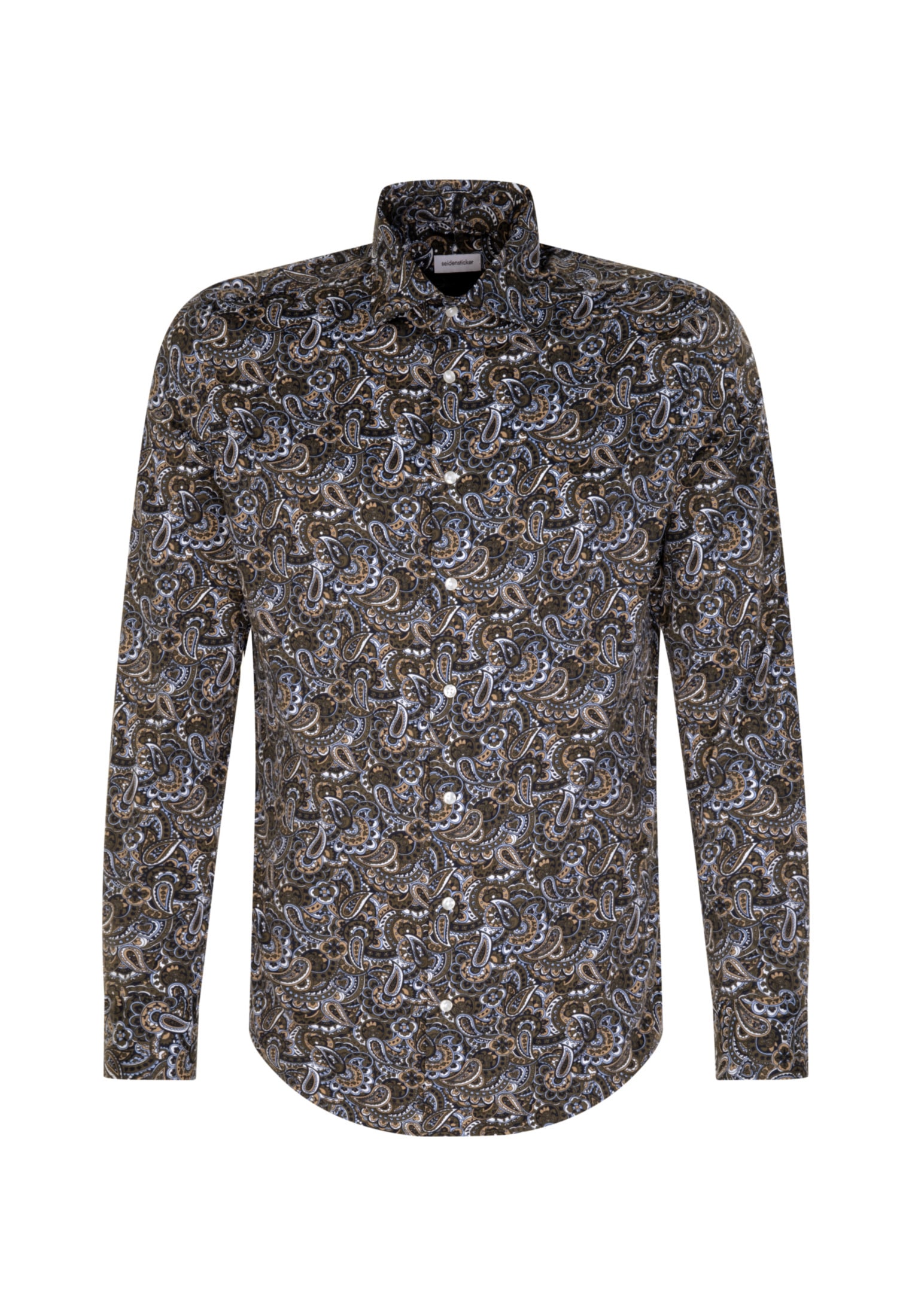 seidensticker Businesshemd »Slim«, Slim Langarm Kentkragen Paisley