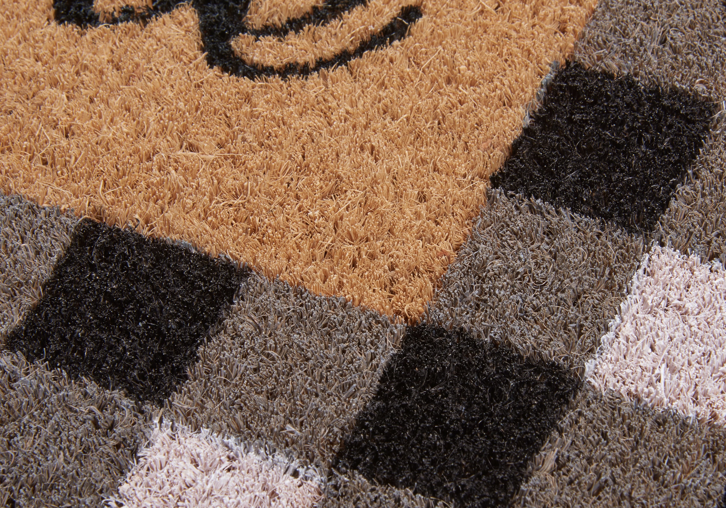 HANSE Home Fußmatte »Kokos Welcome Chessboard, Türmatte«, rechteckig, 15 mm Höhe, Kokos, Schmutzfangmatte, Outdoor, Rutschfest, Innen, Kokosmatte, Flur