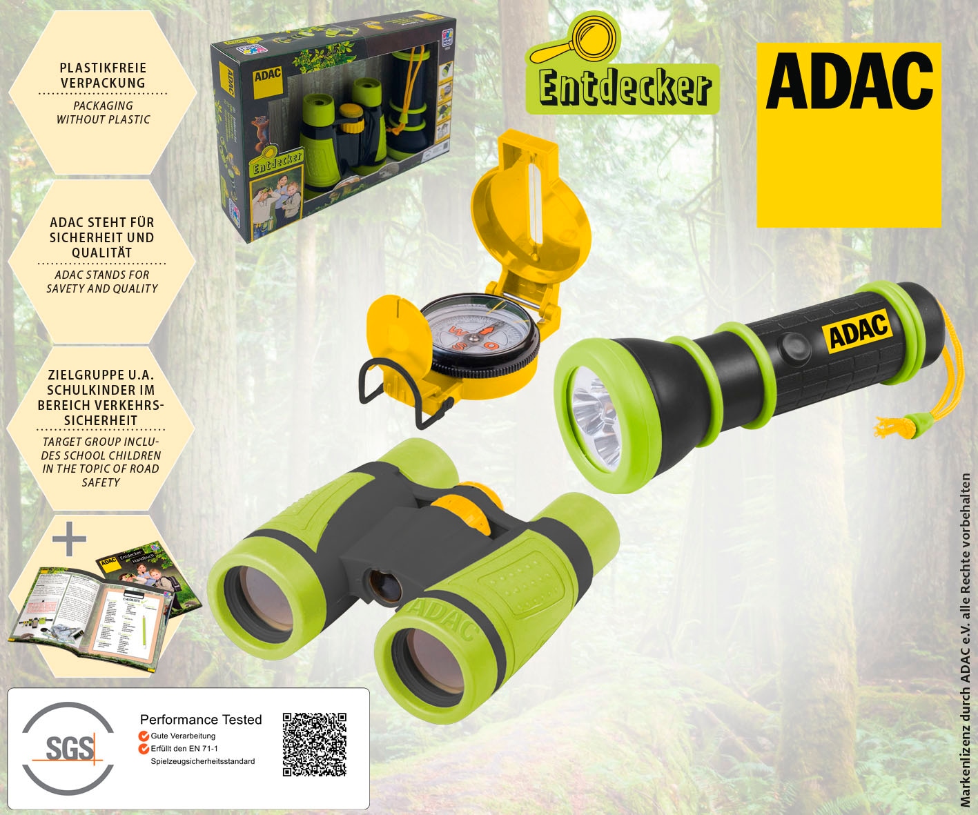 Happy People Kreativset »ADAC Entdecker«, (Set, 3 tlg.)