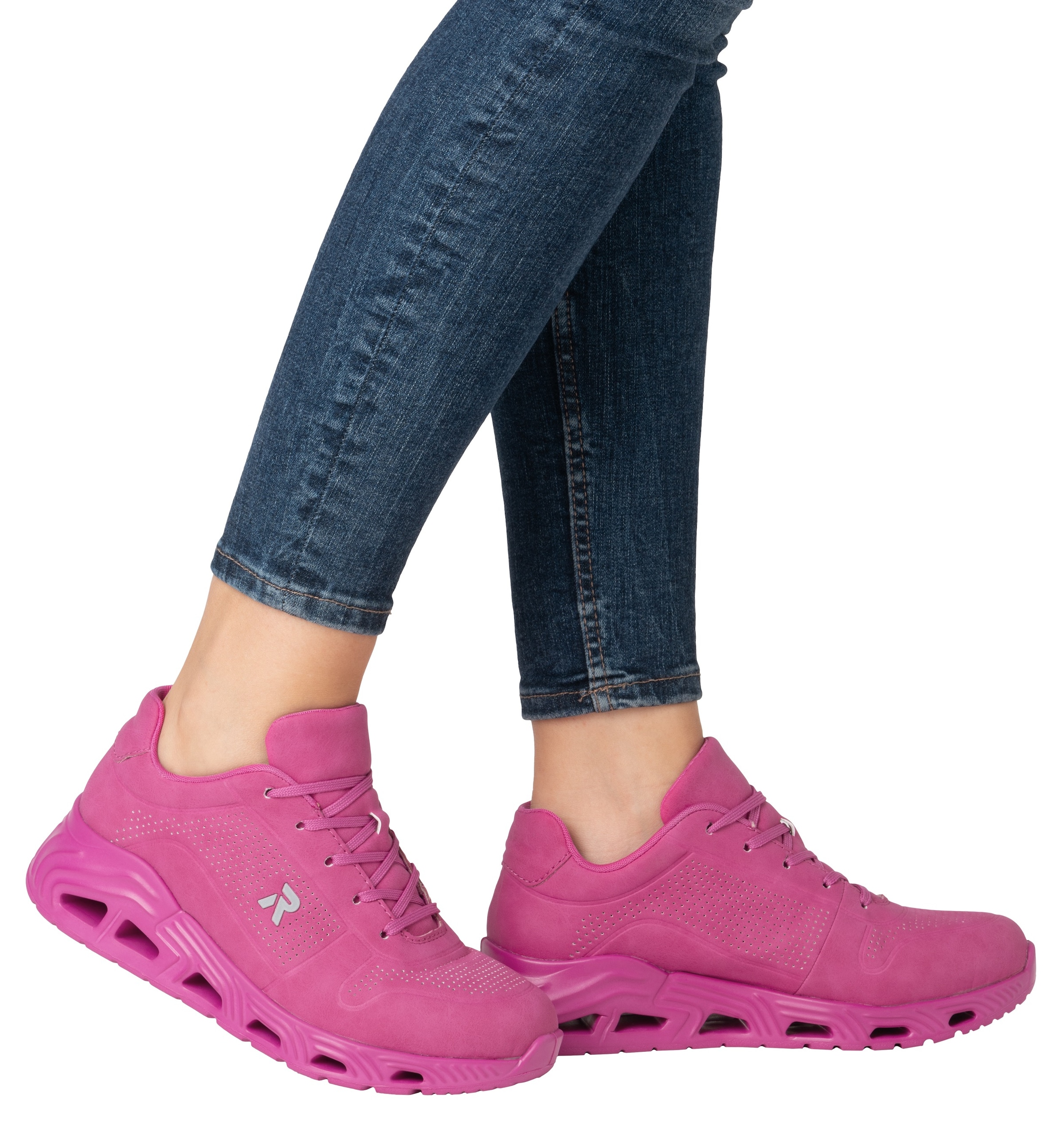 RIEKER Sport Keilsneaker »Dakota«, Schnürschuh, Halbschuh, Freizeitschuh in veganer Verarbeitung