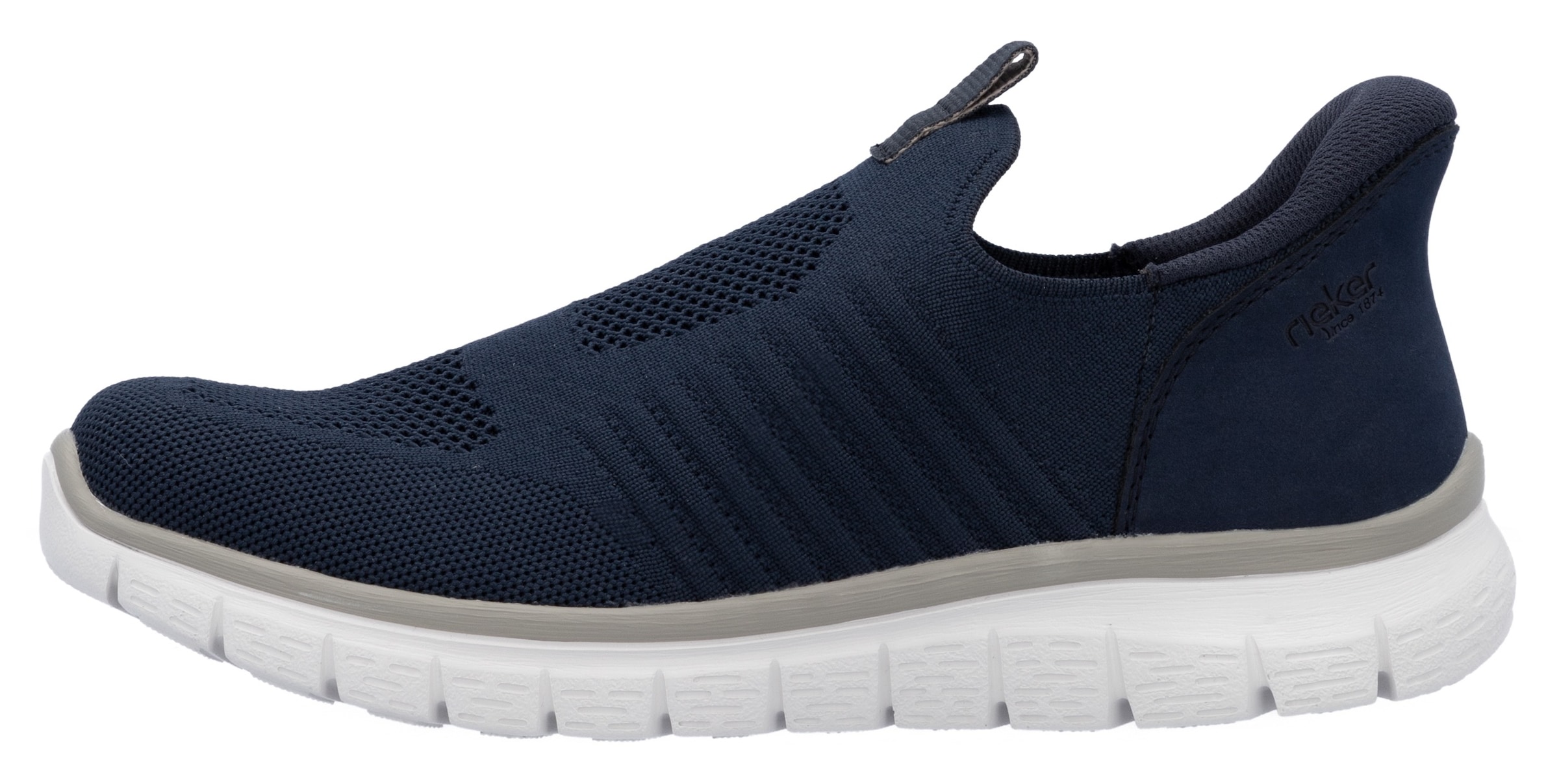 Rieker Slip-On Sneaker, Schlupfschuh, Freizeitslipper, Halbschuh mit gepolsterter Ferse