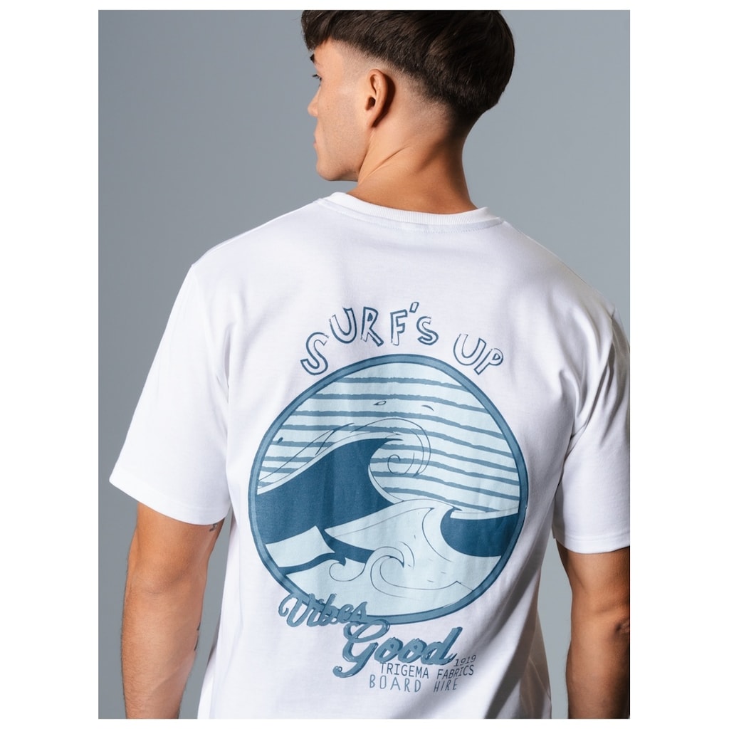 Trigema T-Shirt »TRIGEMA Heavy Oversized T-Shirt mit großem Rückenprint«, (1 tlg.)