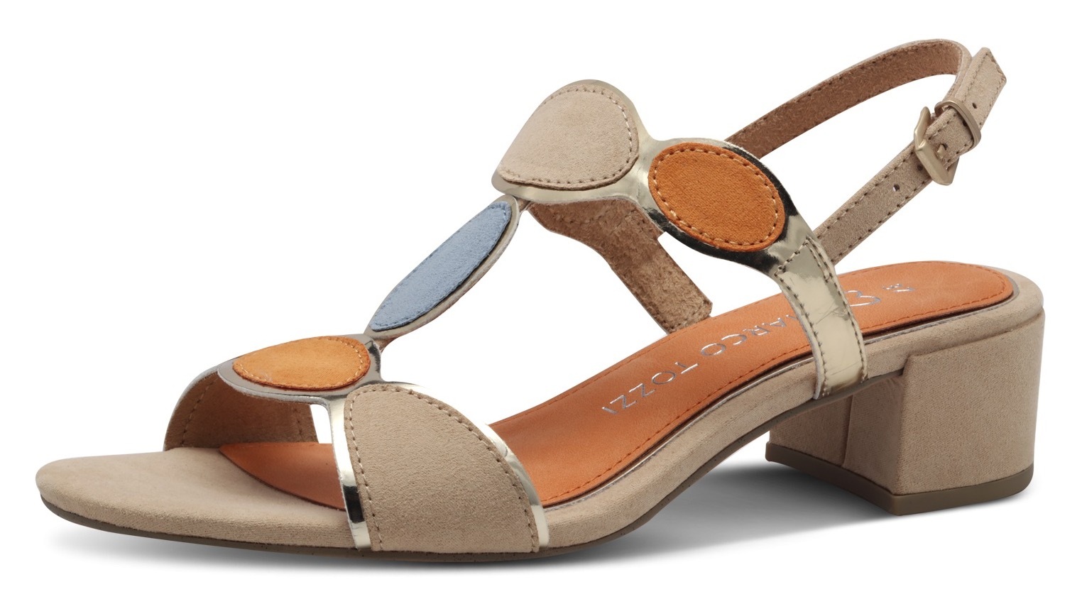 MARCO TOZZI, Blockabsatz, Sommerschuh, Riemchensandale mit verstellbarer Sc günstig online kaufen