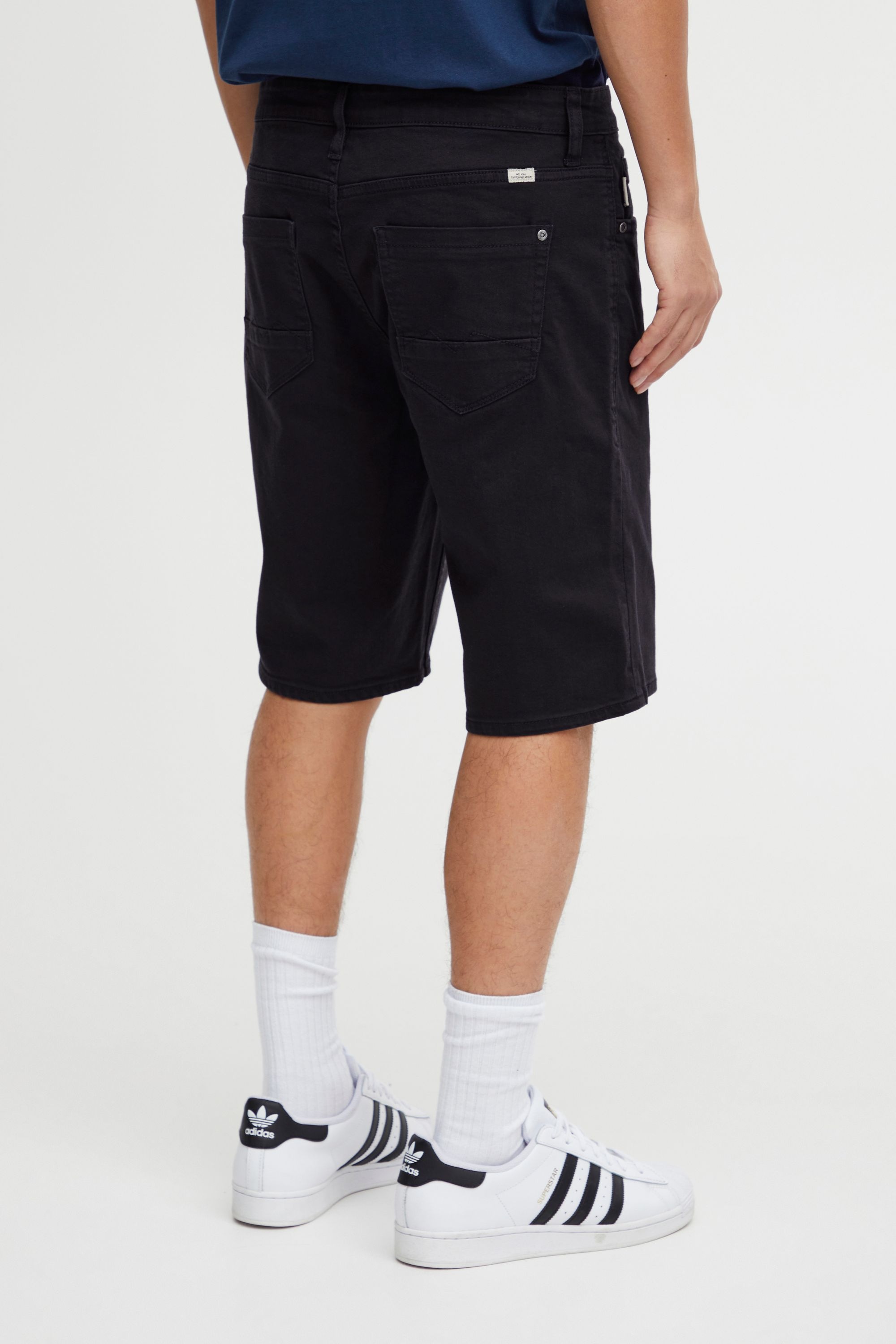 Jeansshorts BLEND "BHDenimshorts", Herren, Gr. XL, US-Größen, schwarz, Denim/Jeans, 98% Baumwolle, 2% Elasthan, unifarben, relaxed fit kniefrei, Jeans Jeansshorts, Stilvolle 5-Pocket-Jeansshorts 3