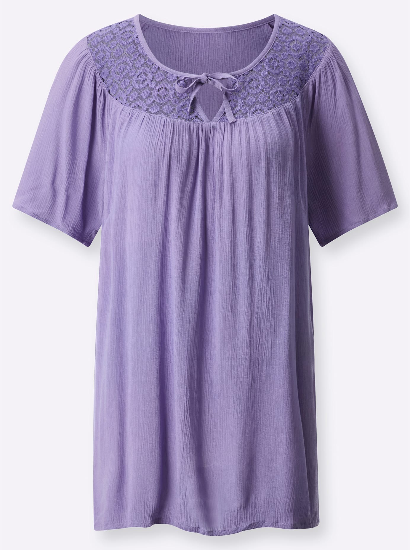 Classic Basics Women Long Blouse Lavender Size 38 3