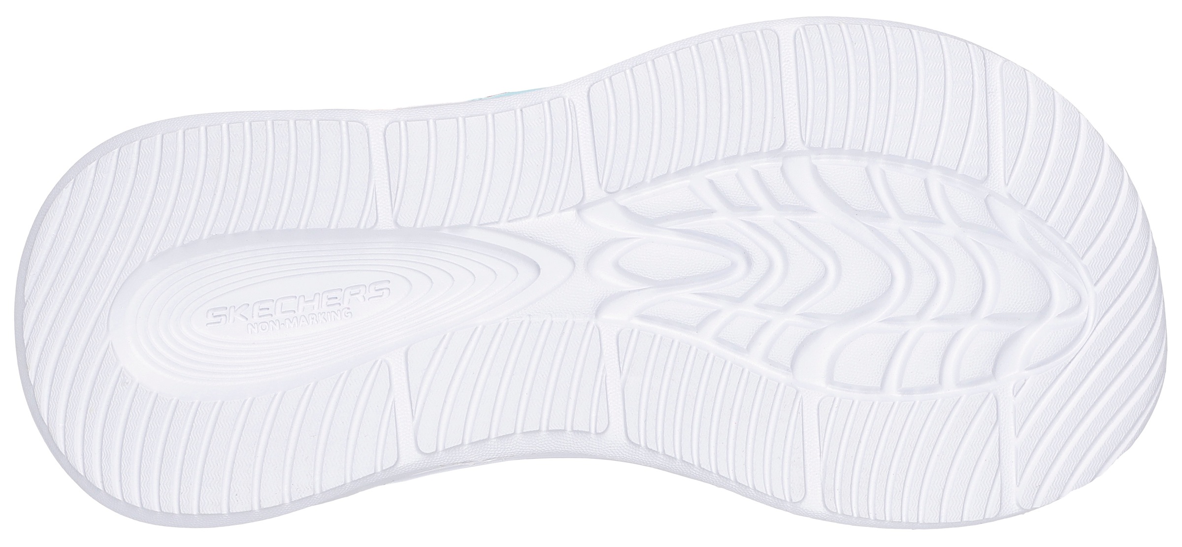 Sandale SKECHERS "SOLA GLOW SANDAL", Mädchen, Gr. 34, rosa (rosa, mint), Lederimitat, Textil, Glitzer, kontrastfarbene Details, Schuhe Sandale, Sommerschuh mit Klettverschluss, Größenschablone zum Download 2