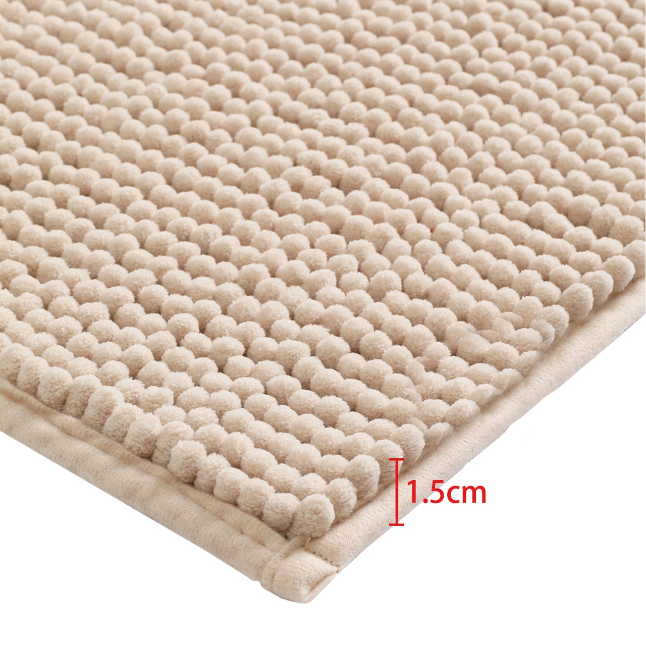 my home Badematte »Vanessa Chenille, Badvorleger, Badezimmer Teppich, Duschvorleger«, beidseitig nutzbar-strapazierfähig-fußbodenheizungsgeeignet-schnell trocknend, Uni Farben, besonders weich, rechteckig
