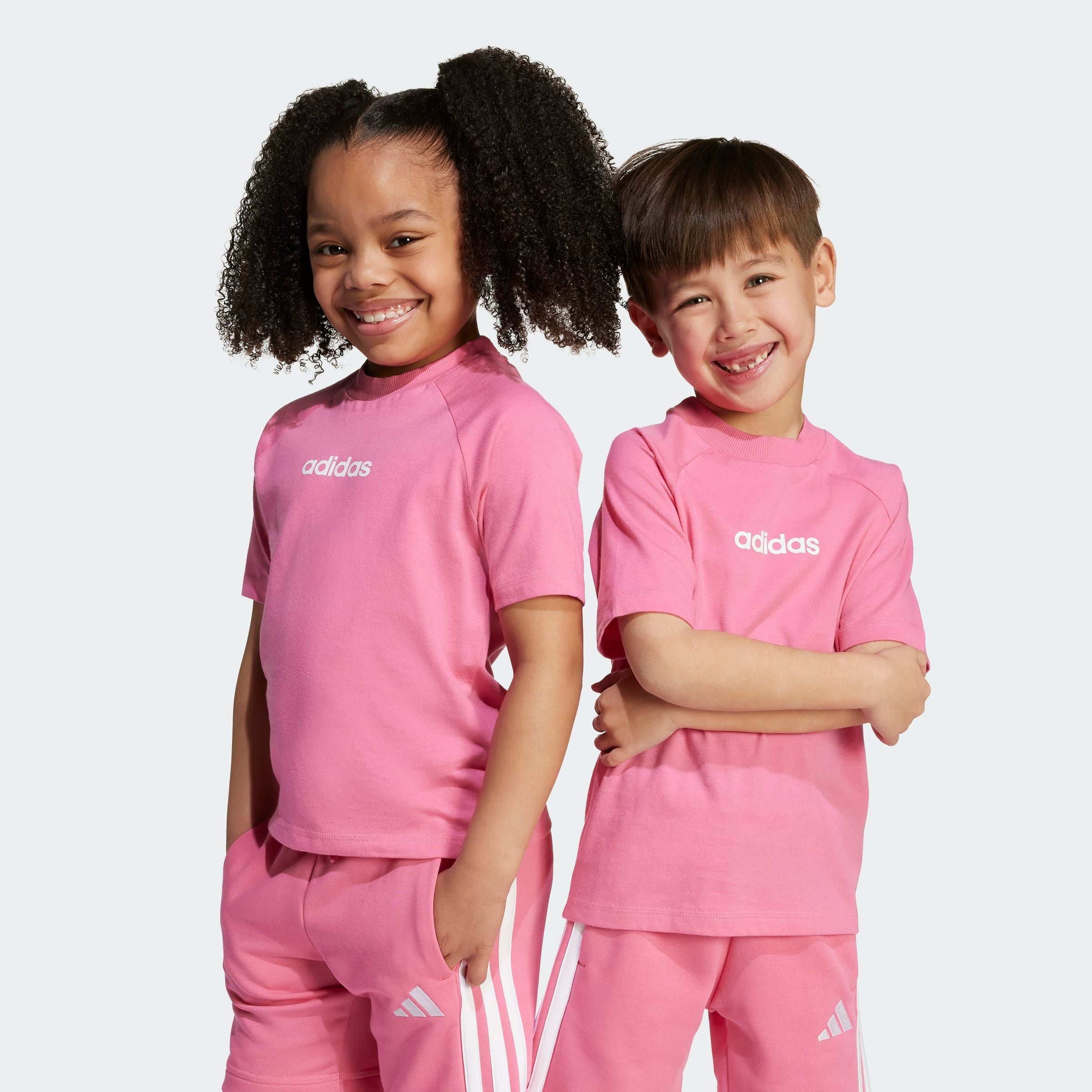 adidas Sportswear T-Shirt "LK LIN TEE 160" für Kinder, Rundhalsausschnitt, ohne Verschluss, weiches Material