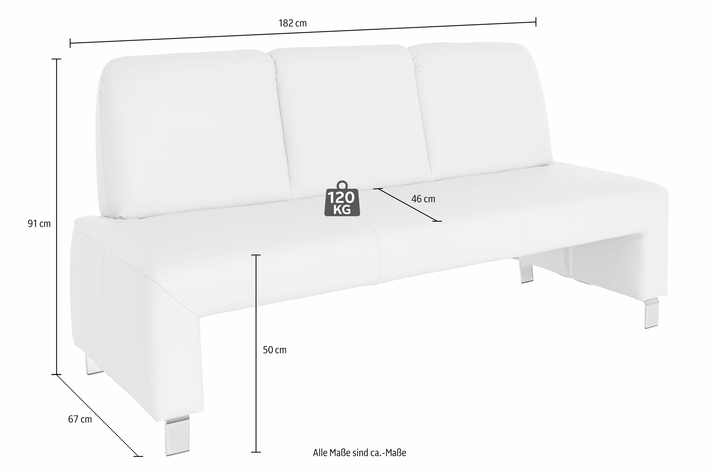 exxpo - sofa fashion Polsterbank "Intenso, Sitzbank, Breite 182 cm, wahlwei günstig online kaufen