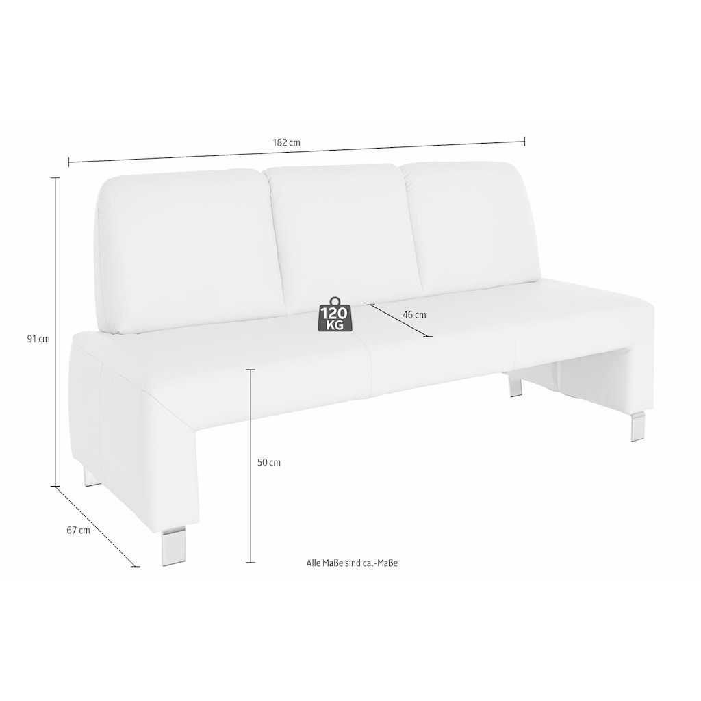 exxpo - sofa fashion Polsterbank »Intenso«, Frei im Raum stellbar