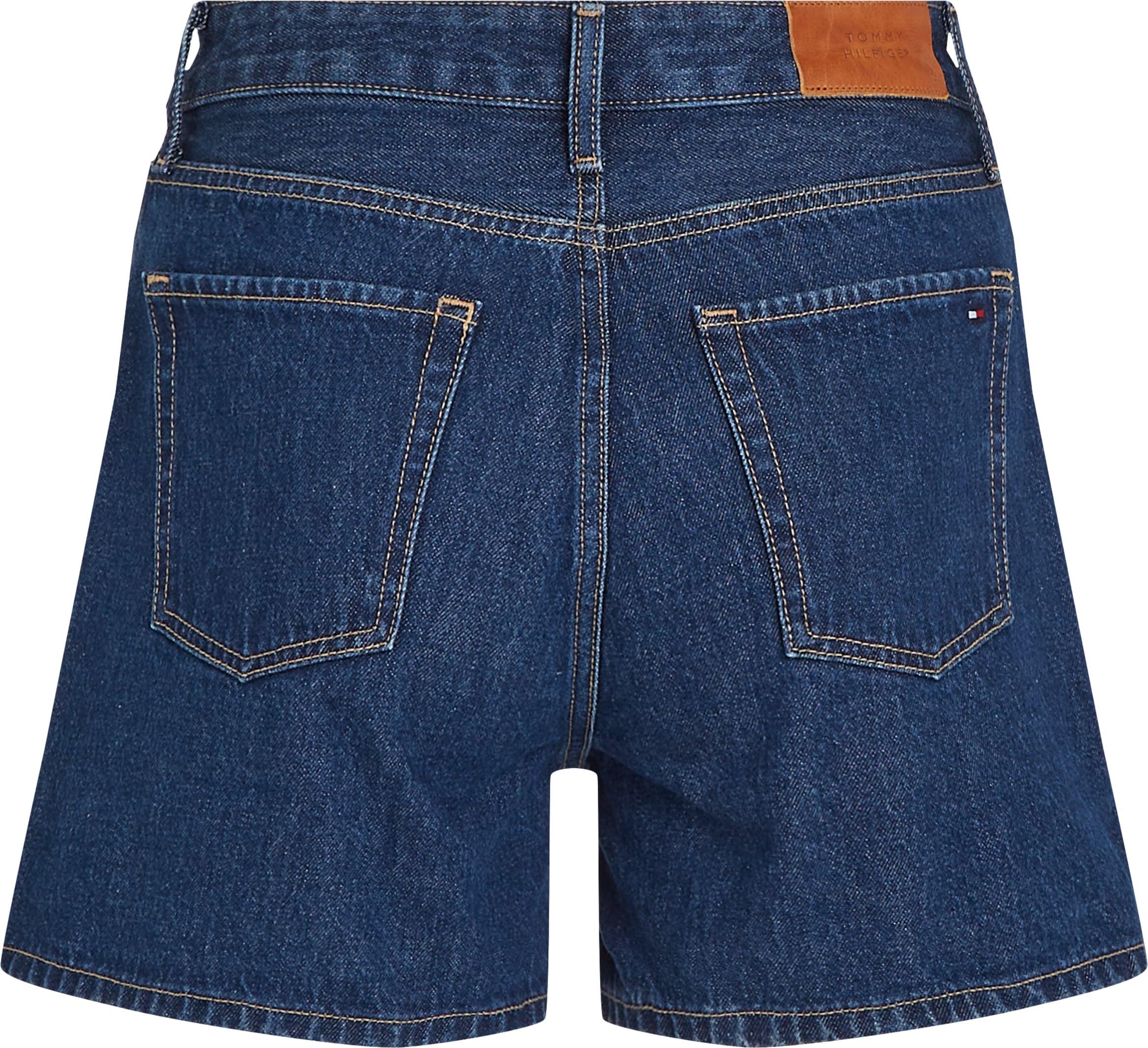 Tommy Hilfiger Shorts »DNM MINI SHORT HW ACE«, mit ausgestelltem Bein