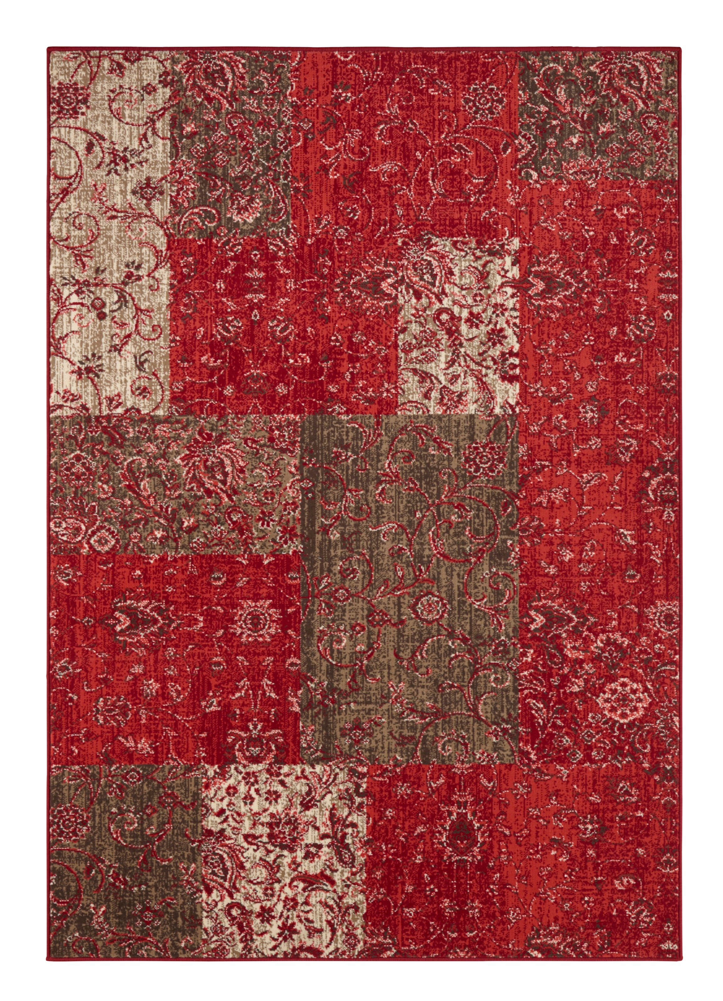 HANSE Home Teppich »Kirie«, rechteckig, 9 mm Höhe, Patchwork, Kurzflor, Teppichläufer, Modern, Vintage, Wohnzimmer, Flur