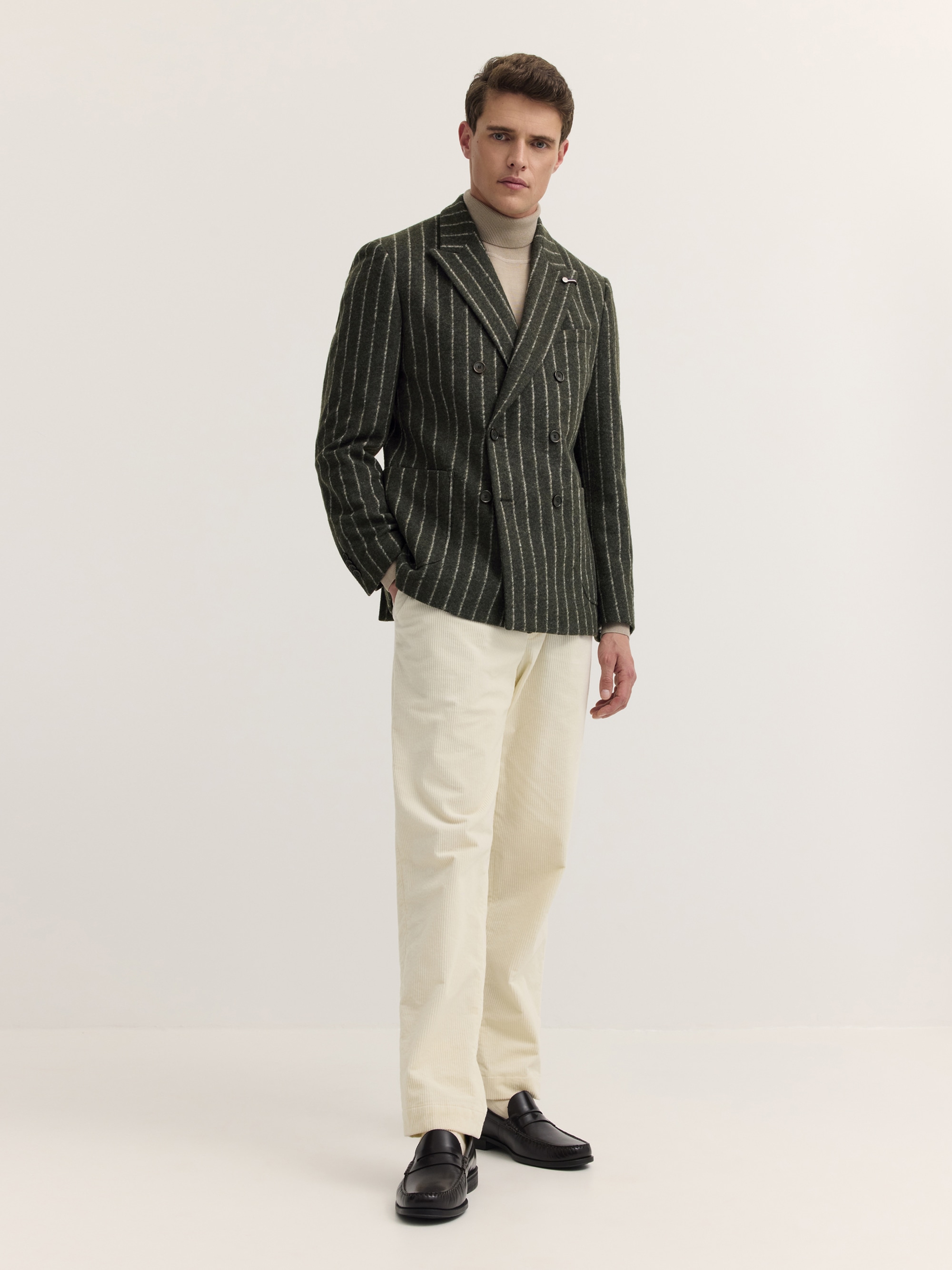bugatti Sakko »Modern Fit« Modern Fit Wollmix Gestreift