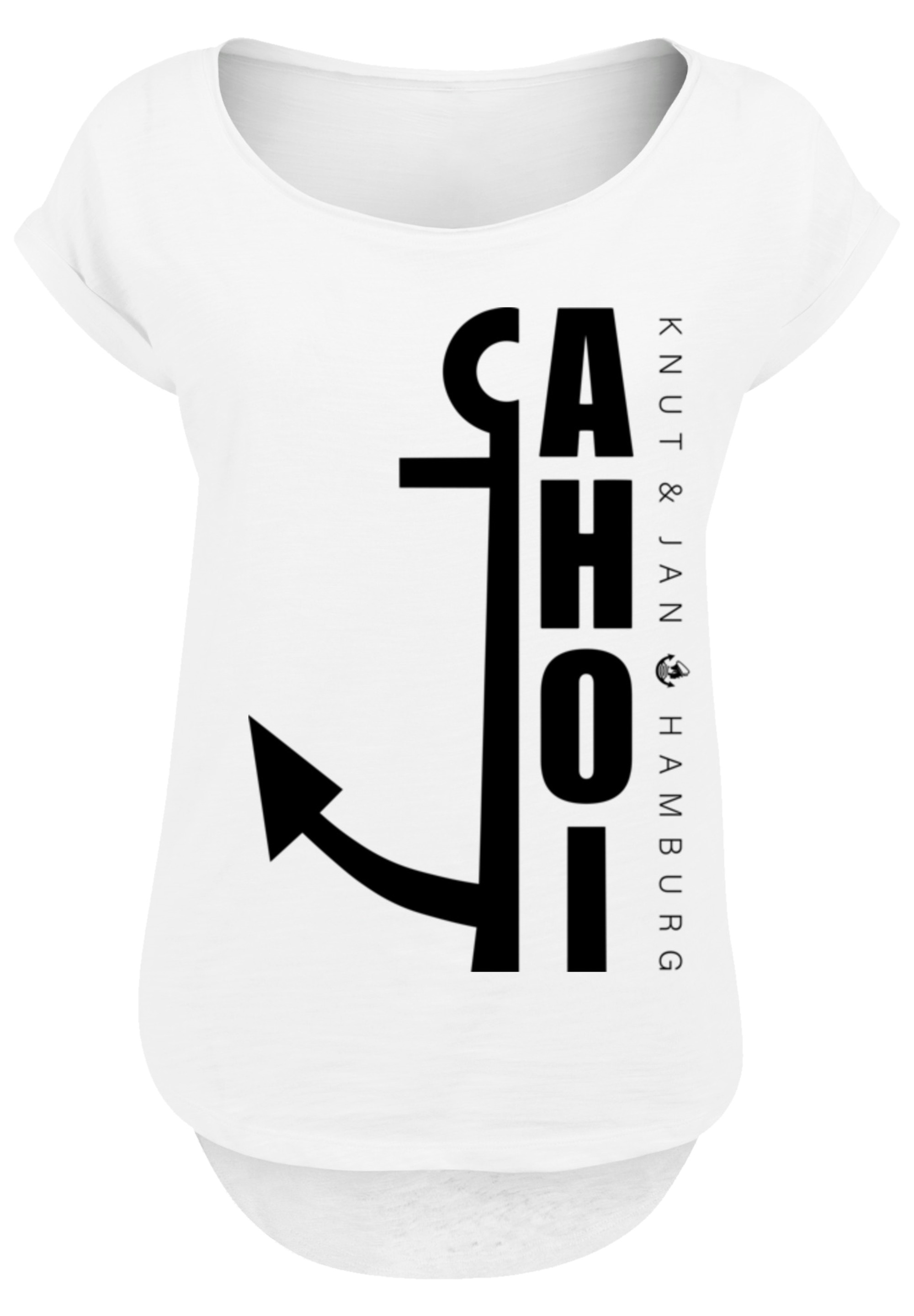 F4NT4STIC T-Shirt »Ahoi Anker Knut & Jan Hamburg«, Print
