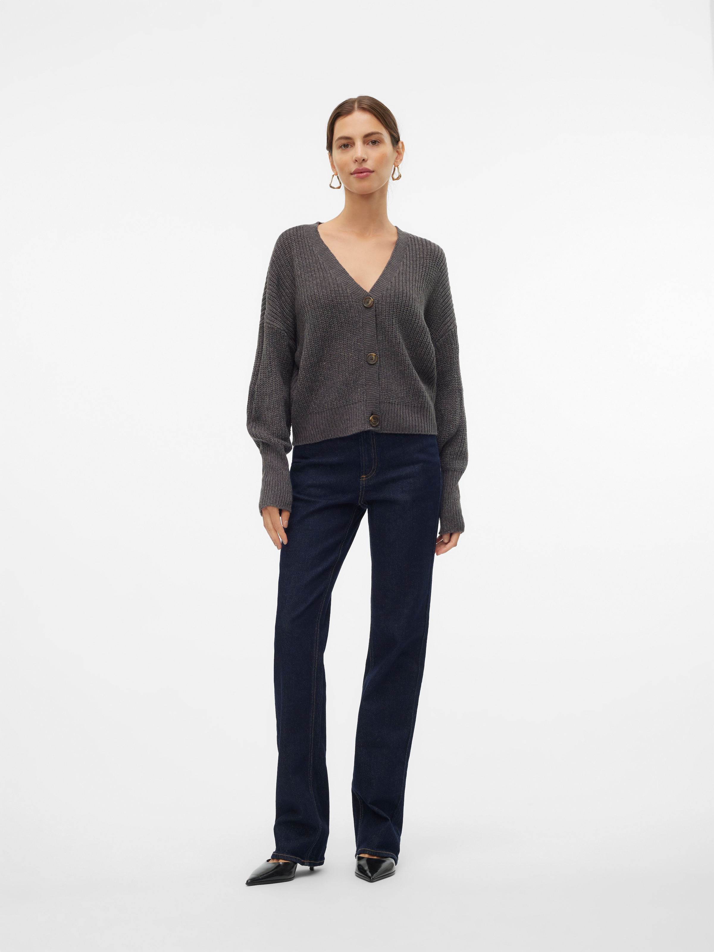 Vero Moda Strickjacke »VMLEA LS V-NECK CUFF CARDIGAN«