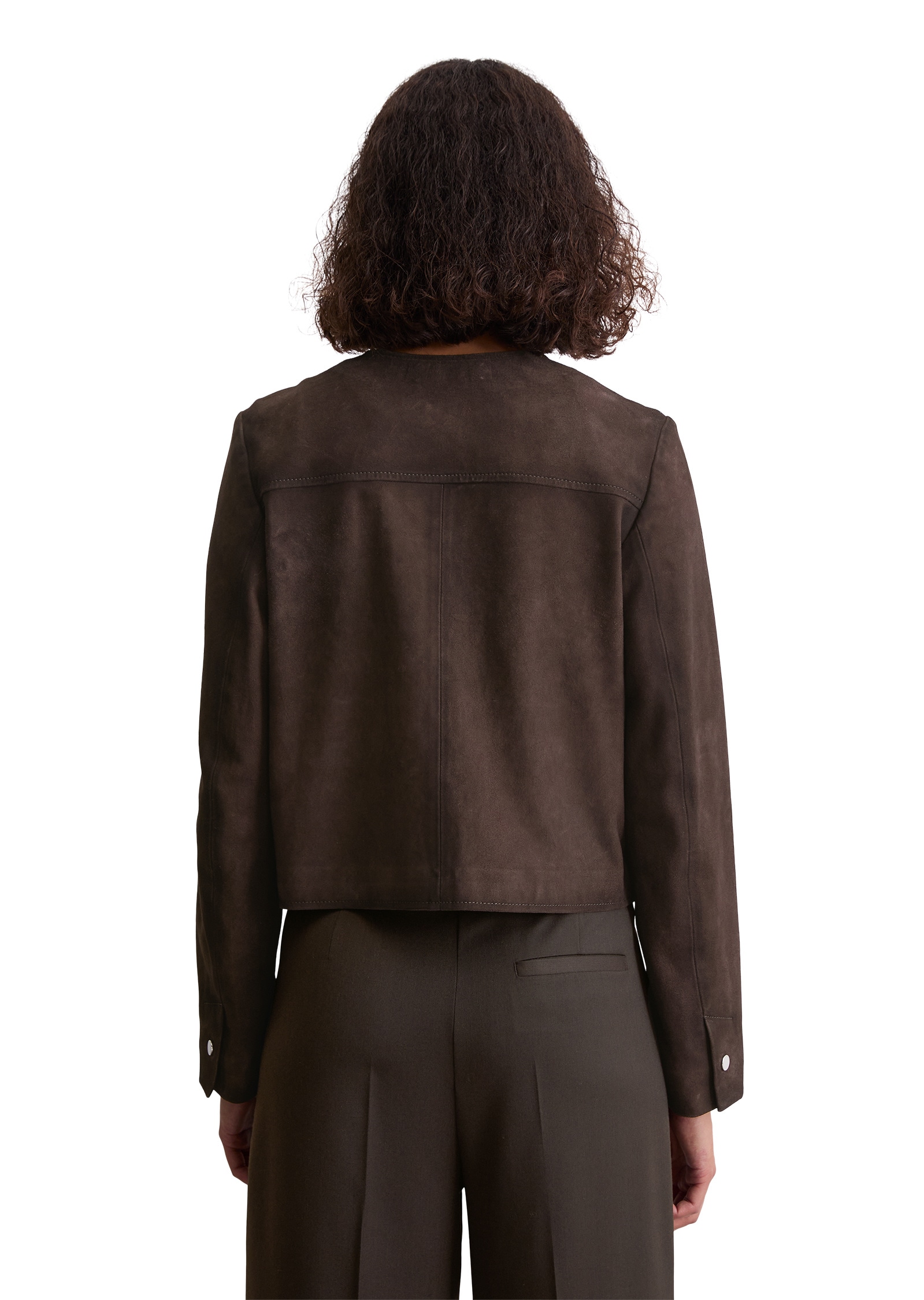 Marc O'Polo Lederjacke »aus softem Ziegen-Veloursleder«