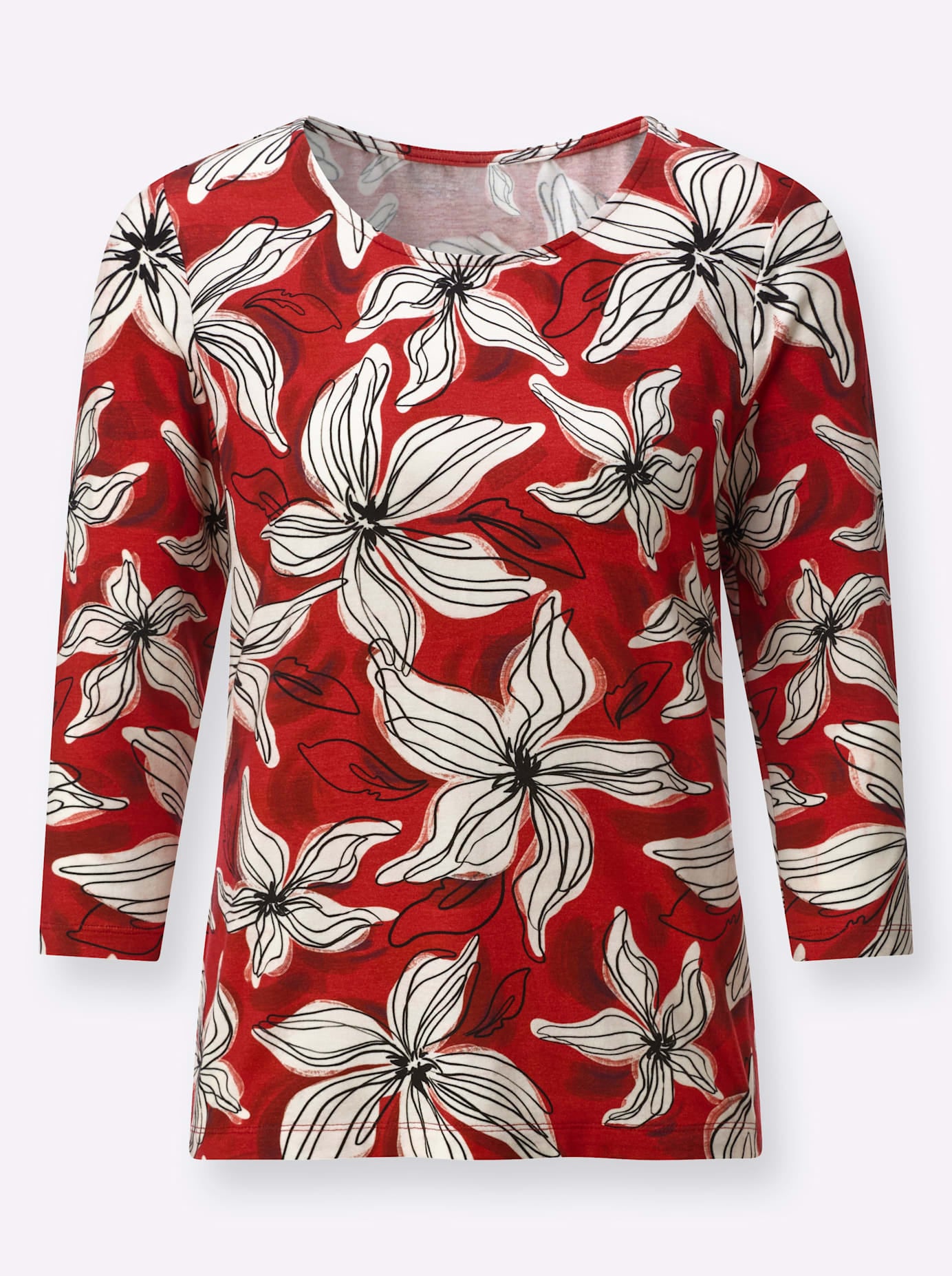 creation L Rundhalsshirt »Druck-Shirt« 1 tlg.