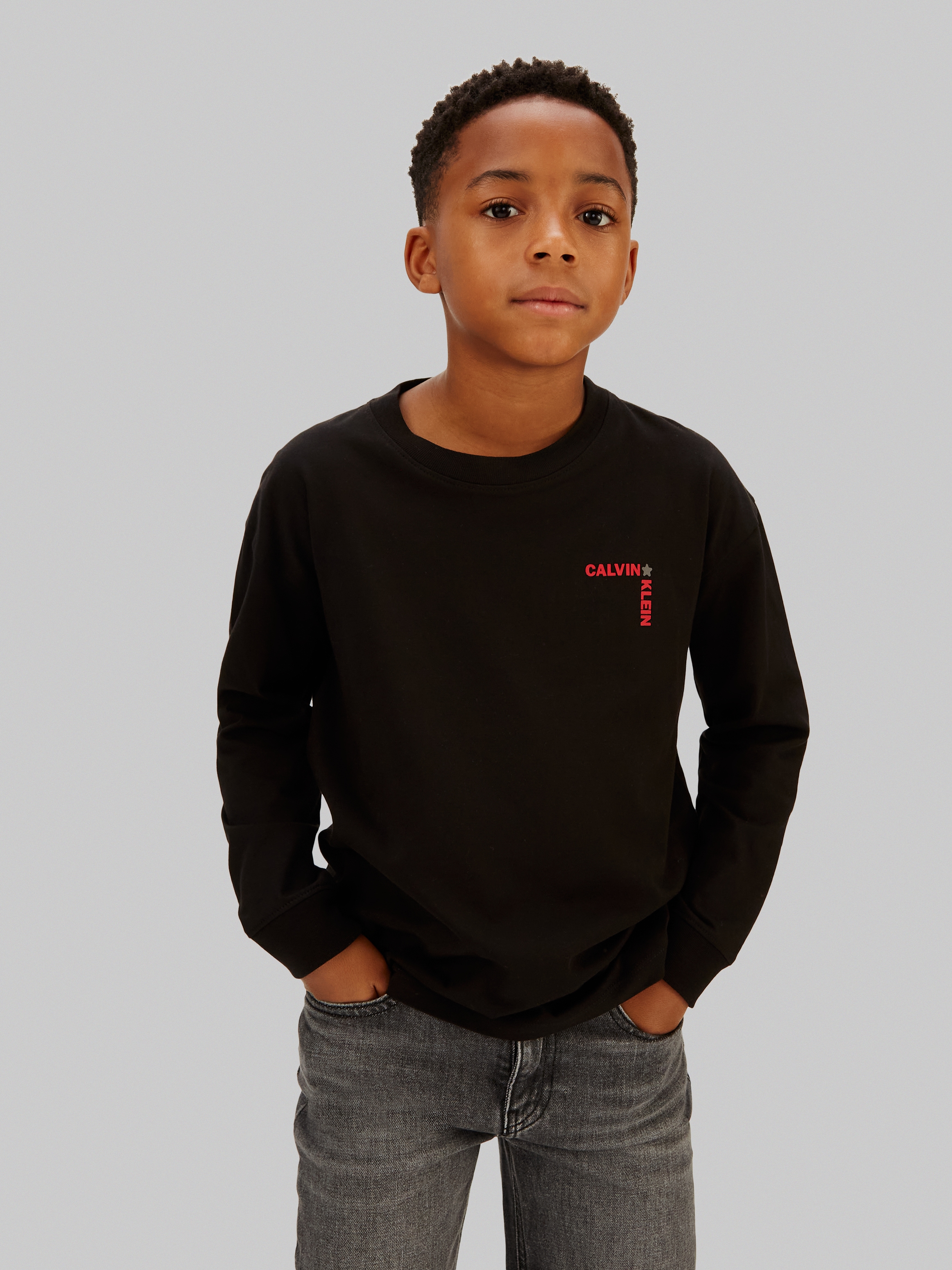 Calvin Klein Jeans Langarmshirt Regular fit, für Kinder bis 16 Jahre