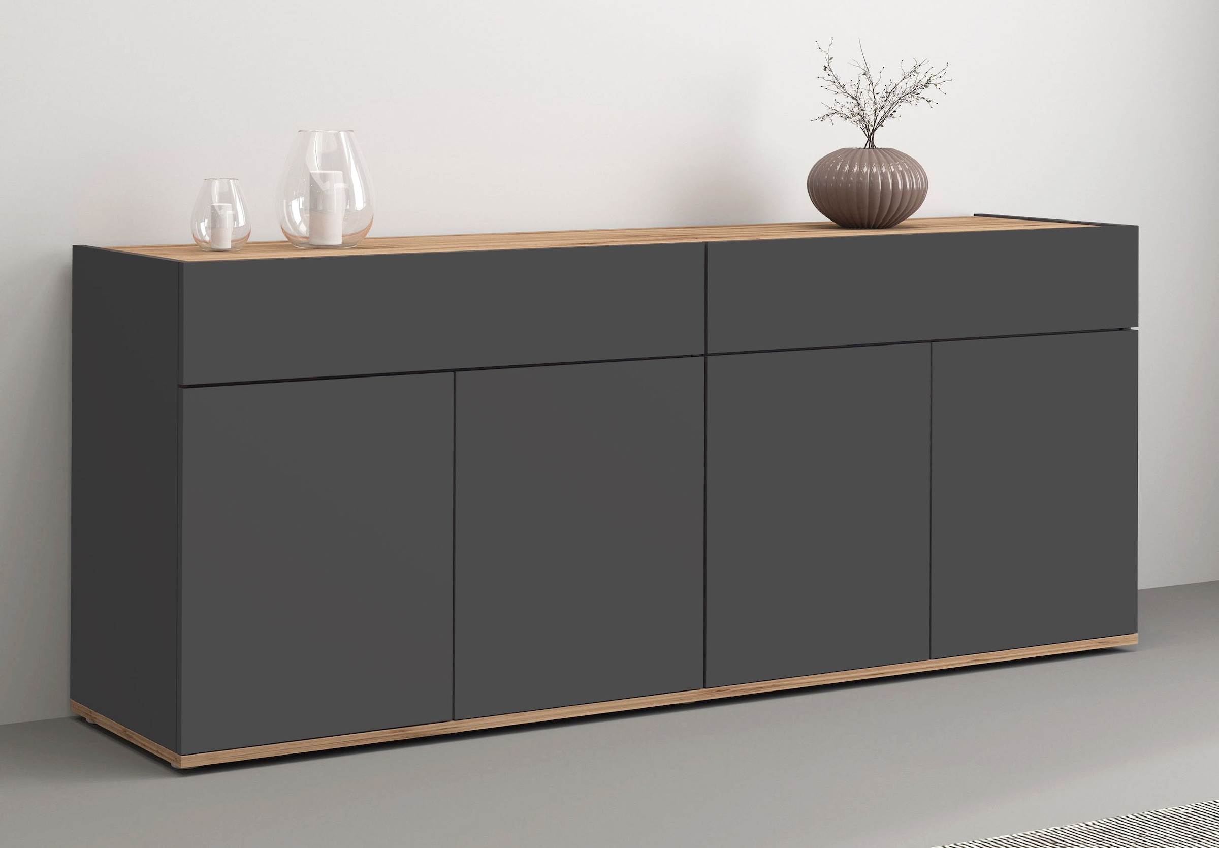 INOSIGN Sideboard "Garda Kommode, Schrank, 4 Türen mit Push-to-Open, Made i günstig online kaufen