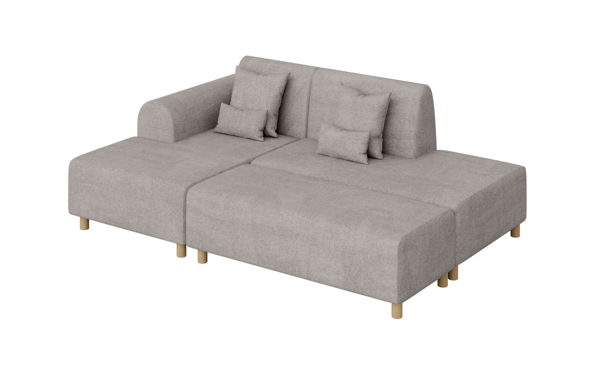 INOSIGN Ecksofa »Suyala«, L-Form mit Hocker