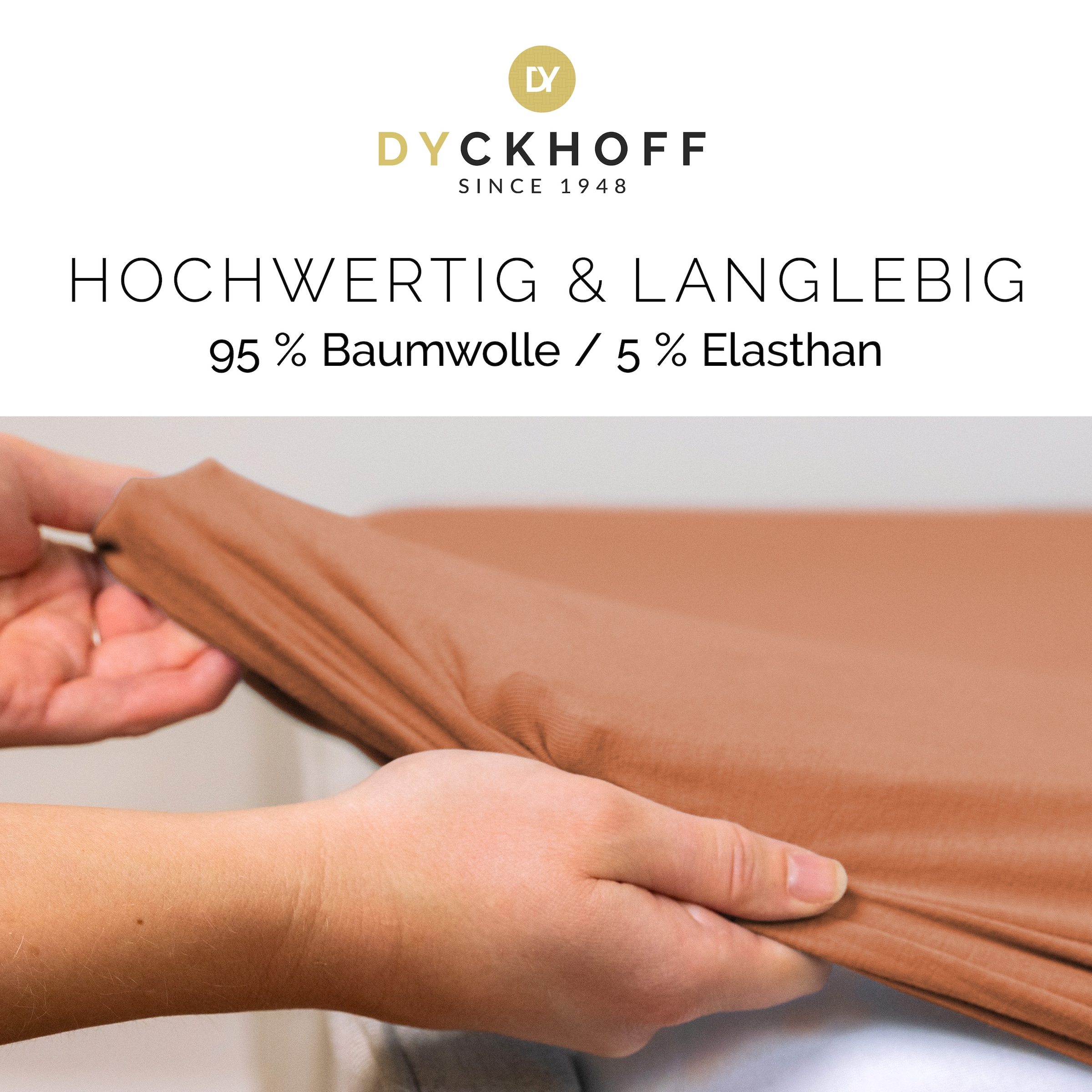 Dyckhoff Spannbettlaken »Uni« Angenehm weich, besonders flexibel, bis 25cm Matratzenhöhe
