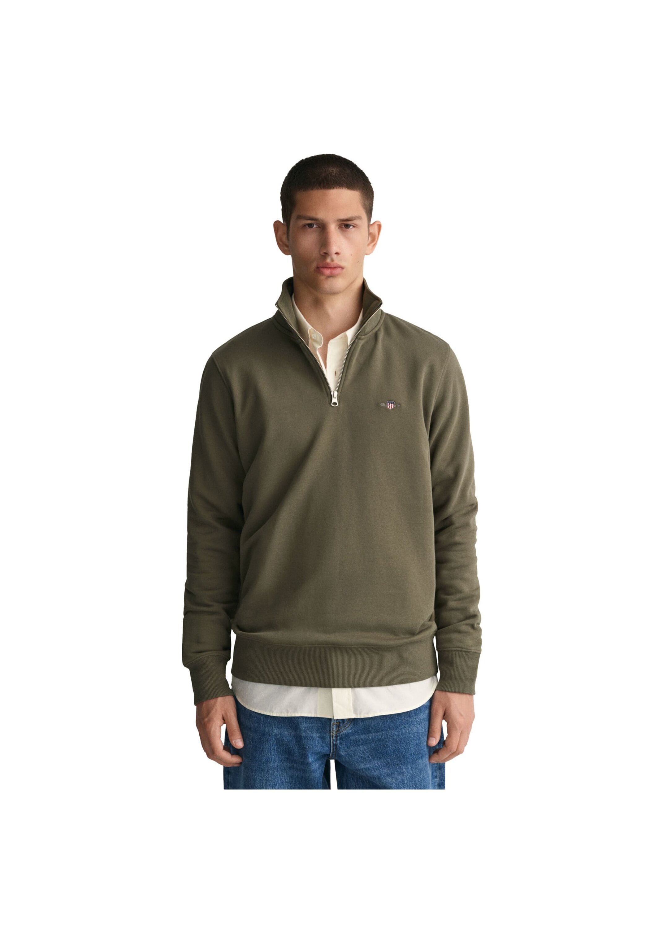 Gant Sweatshirt "Sweatshirt Regular Shield Half Zip Sweat" günstig online kaufen