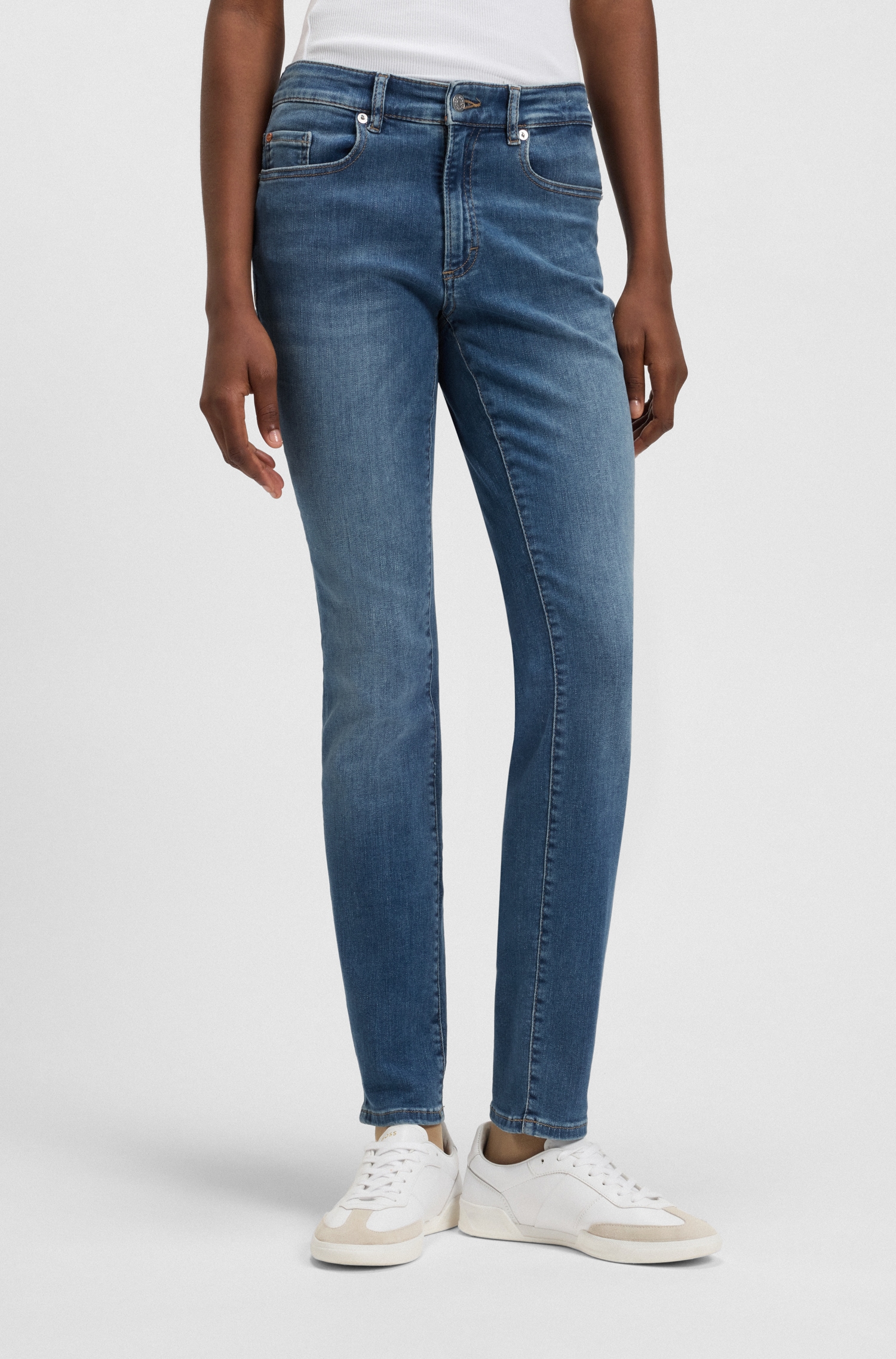 BOSS ORANGE Slim-fit-Jeans "JACKIE MR 4.0", aus Soft-Motion-Denim günstig online kaufen