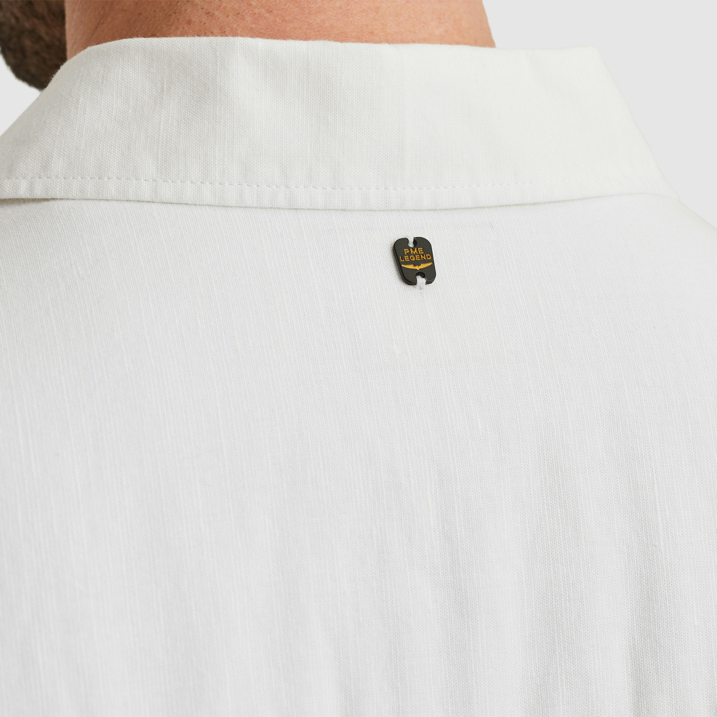 PME LEGEND Kurzarmhemd »Short Sleeve Shirt Ctn linen«, mit Leinenstruktur