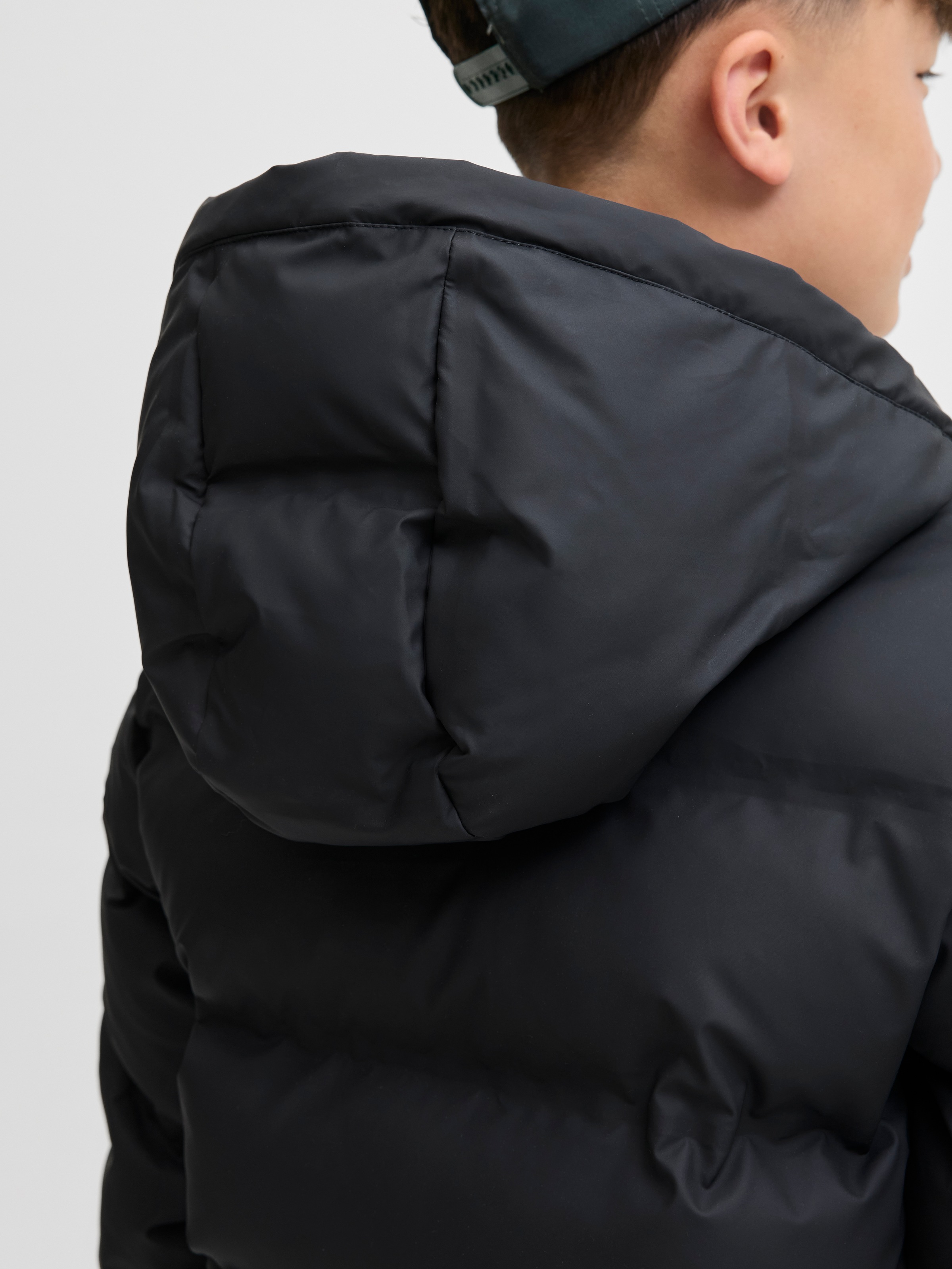 Jack & Jones Junior Steppjacke »JJELEMENTS PU PUFFER JNR«, mit Kapuze