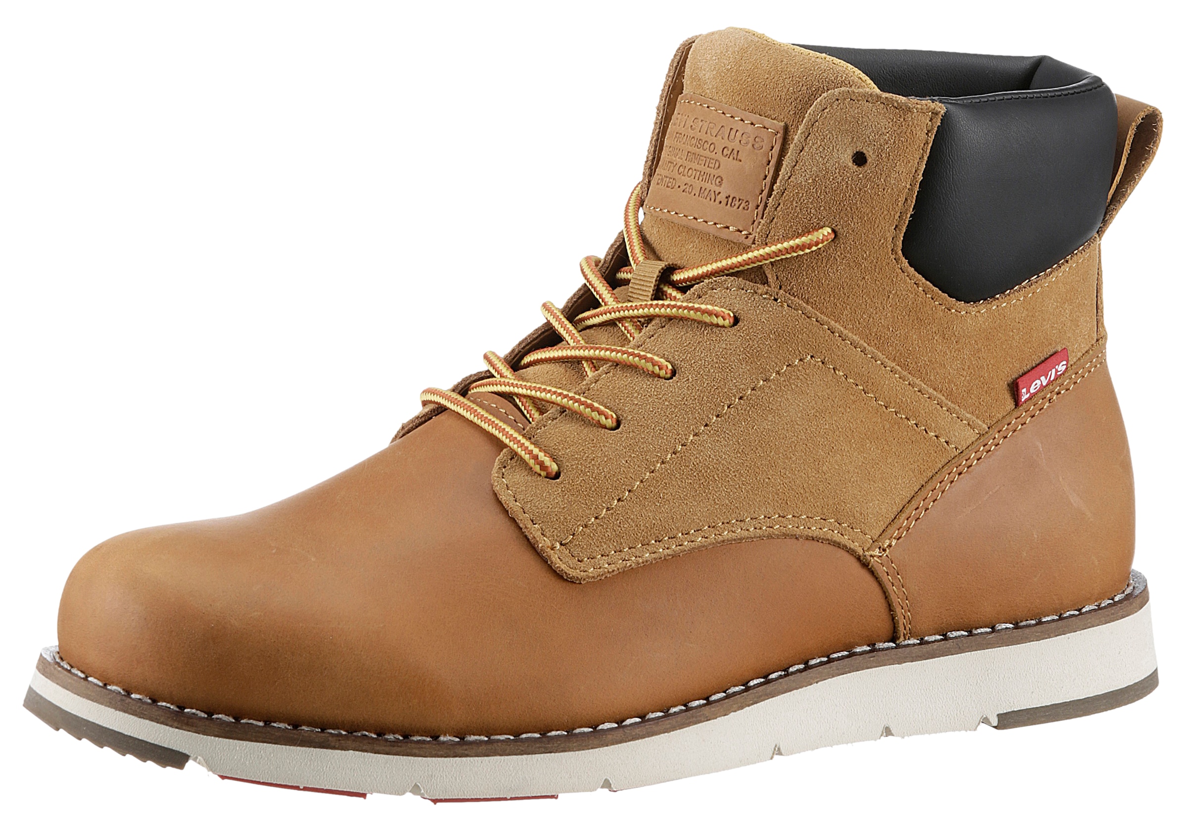 Schnürboots »JAX PLUS«, Casualmode, Schnürer mit rotem Label und Logoaufnäher