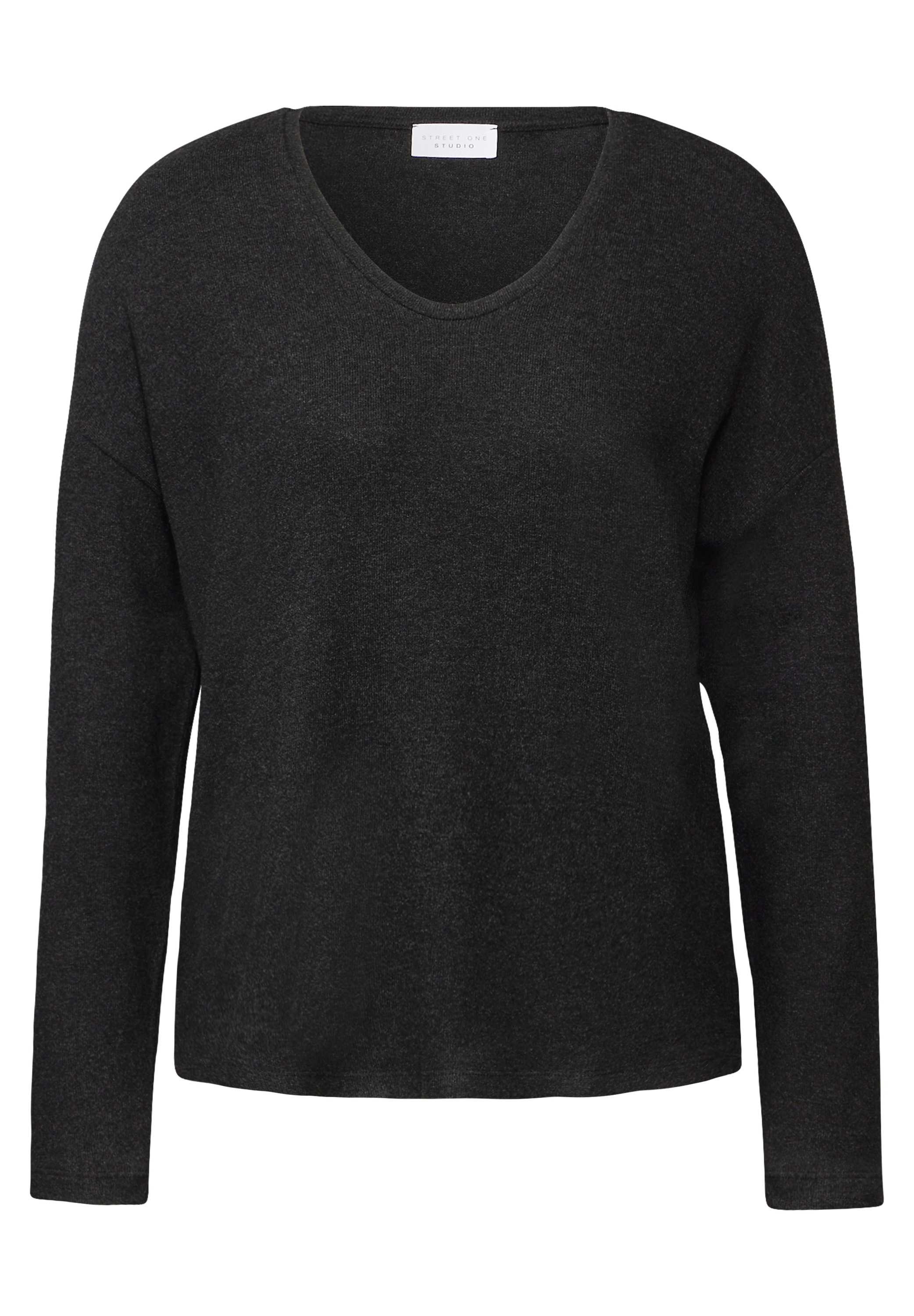 STREET ONE STUDIO Langarmshirt, aus softem Materialmix
