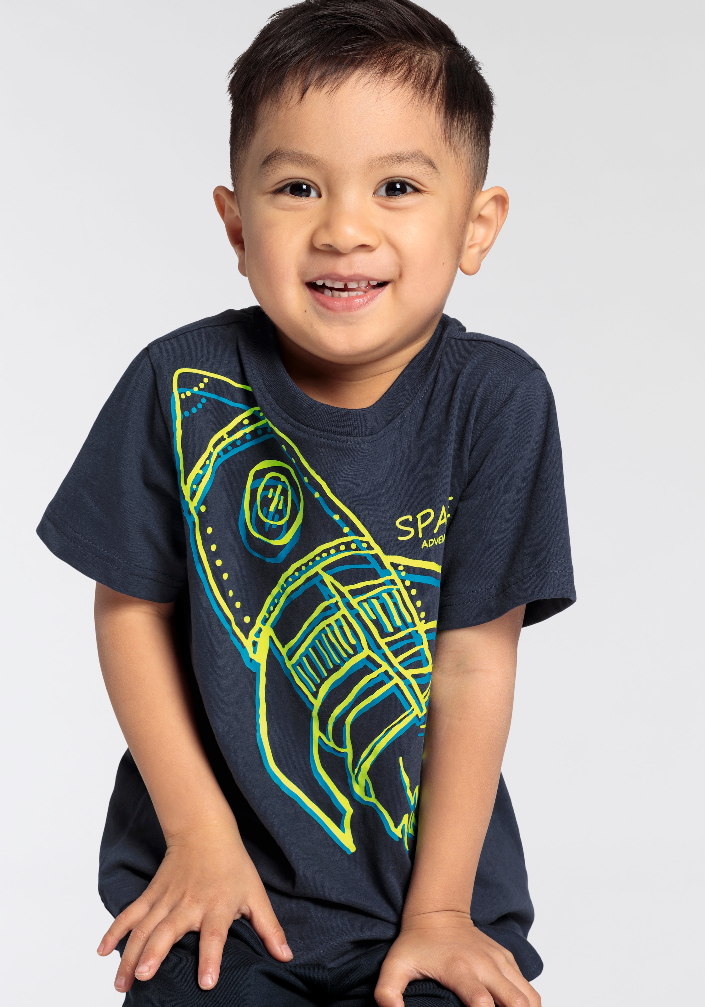 KIDSWORLD T-Shirt »RAKETE«, Druck für kleine Jungen