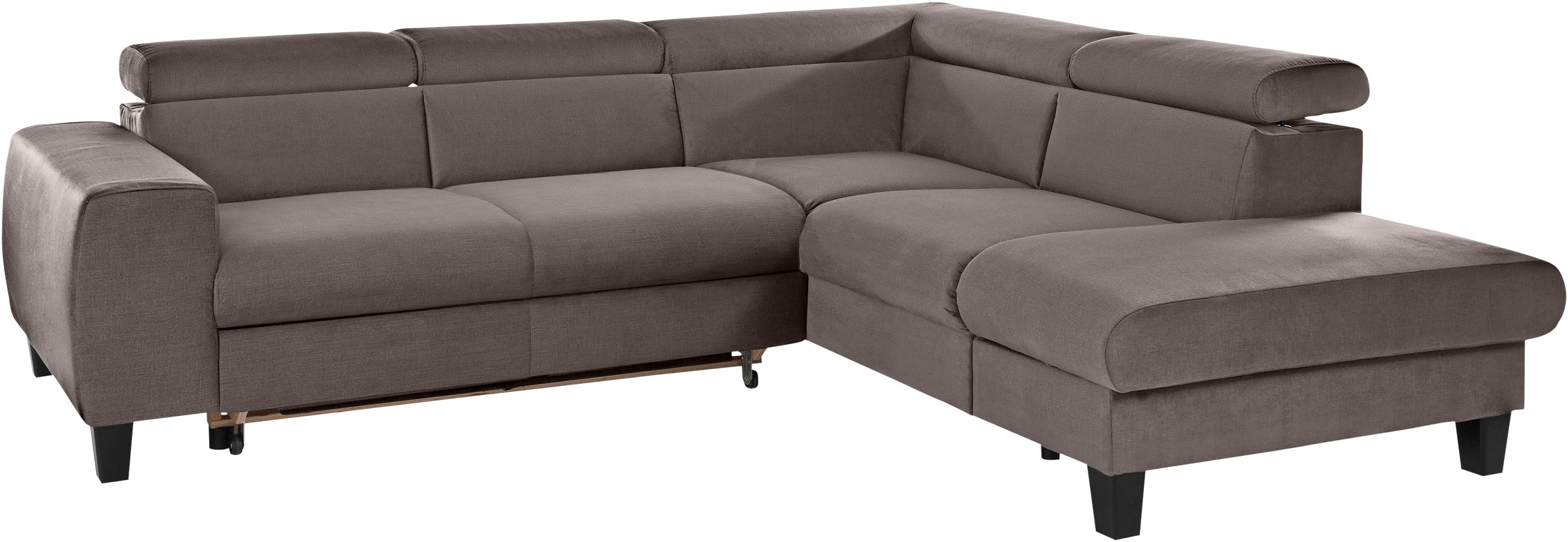 Thumbnail - COTTA Ecksofa "Morven L-Form mit Kopfteilverstellung", wahlweise mit Bettfunktion, Bettkasten & Wireless-Charger