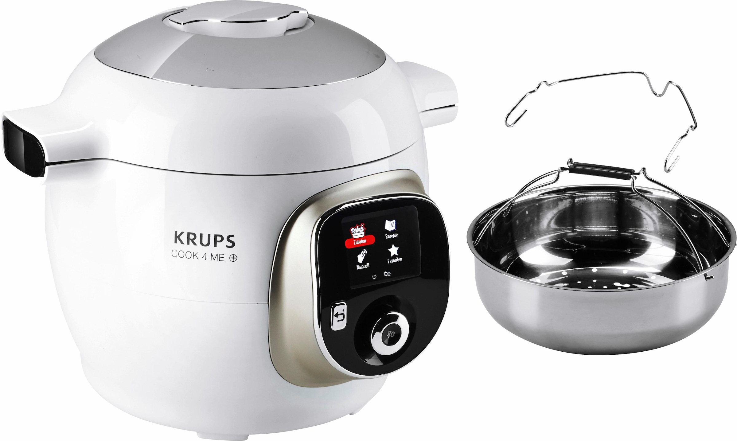 Multikocher »CZ7101 Cook4Me +«, 6L Kapazität, digitale Rezepte, Schnellkochtopf,...