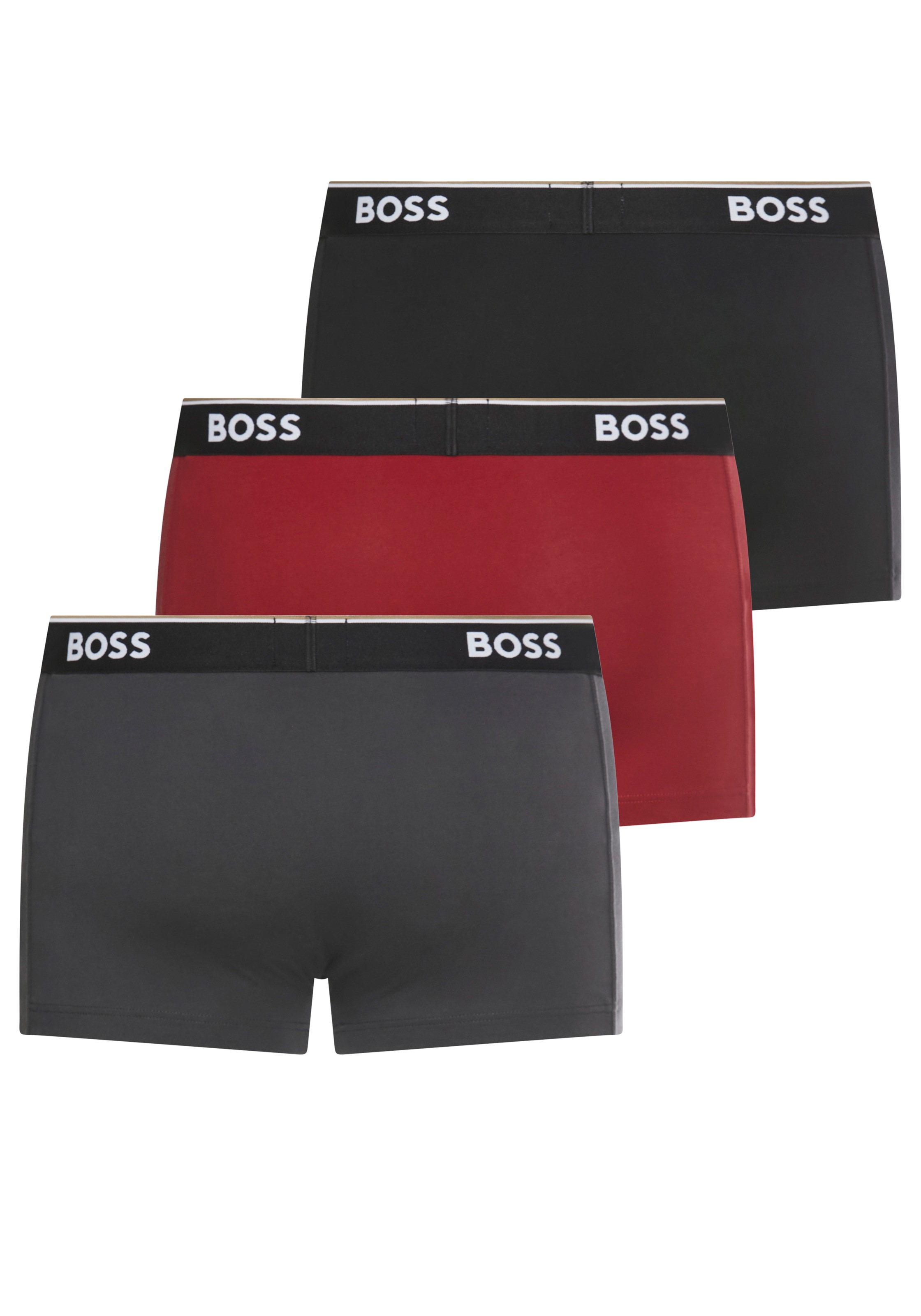 BOSS Trunk "3P Power", (Packung, 3 St.), mit BOSS Schriftzug auf dem Bund günstig online kaufen