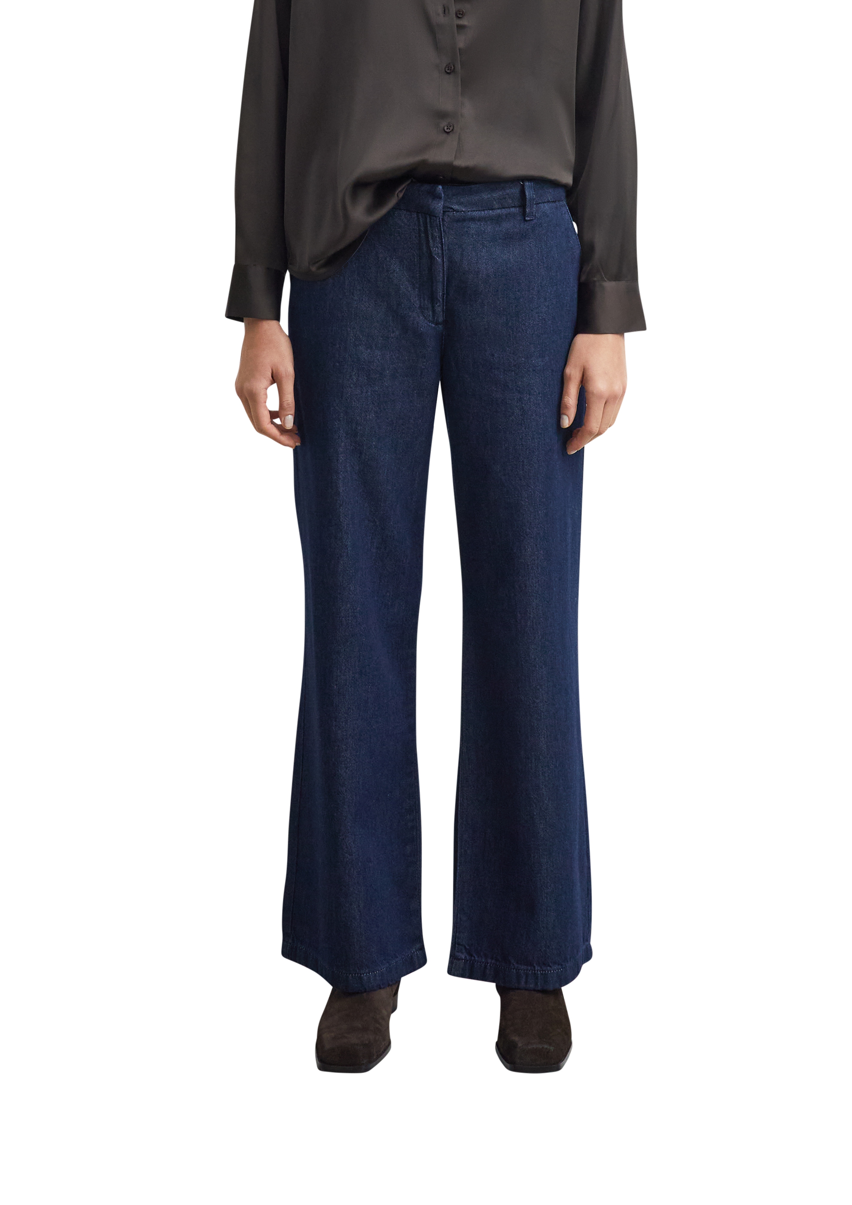 Comma Weite Jeans "Style Marlene" mit Lyocell und Eingrifftaschen