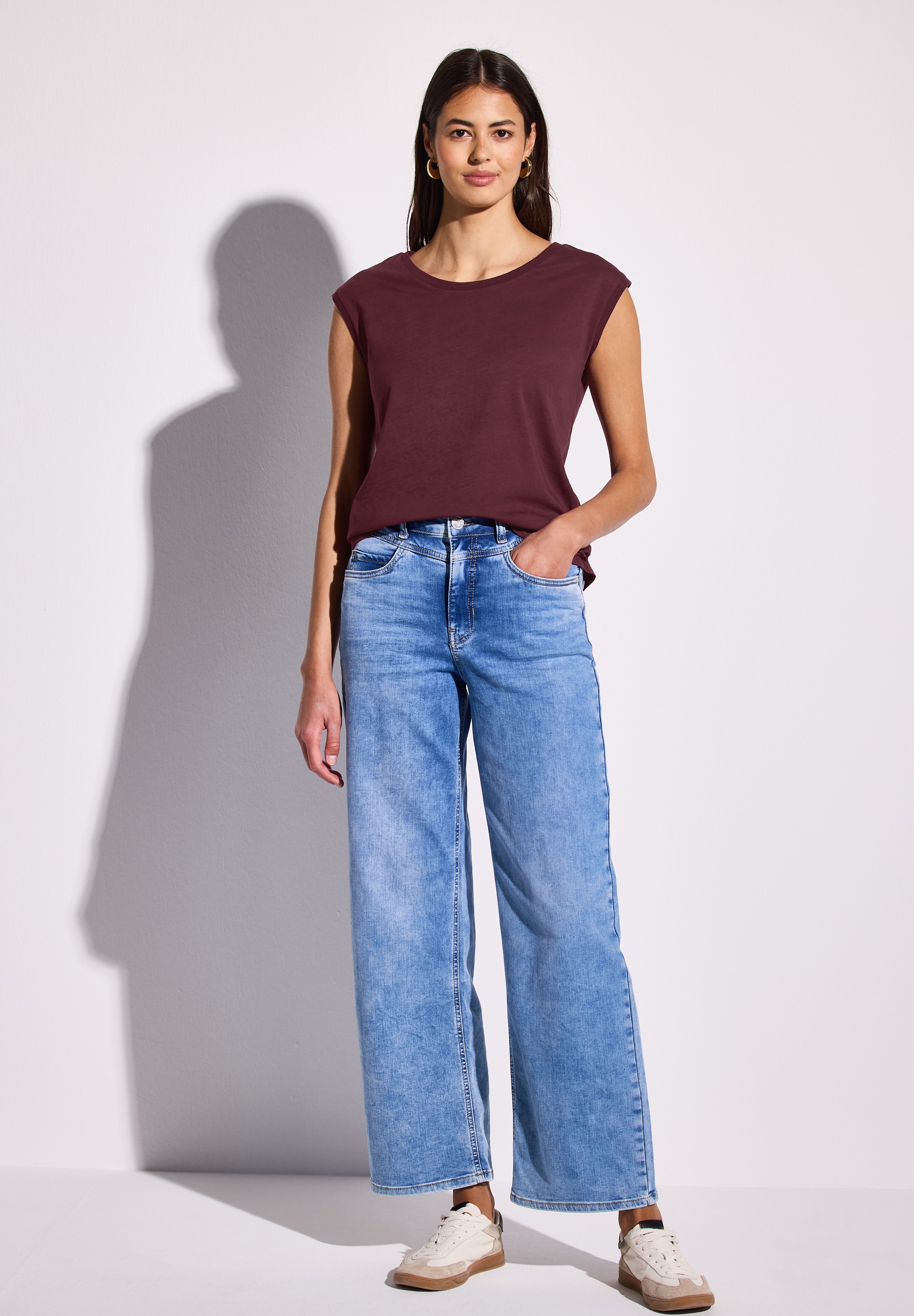STREET ONE T-Shirt, aus reiner Baumwolle