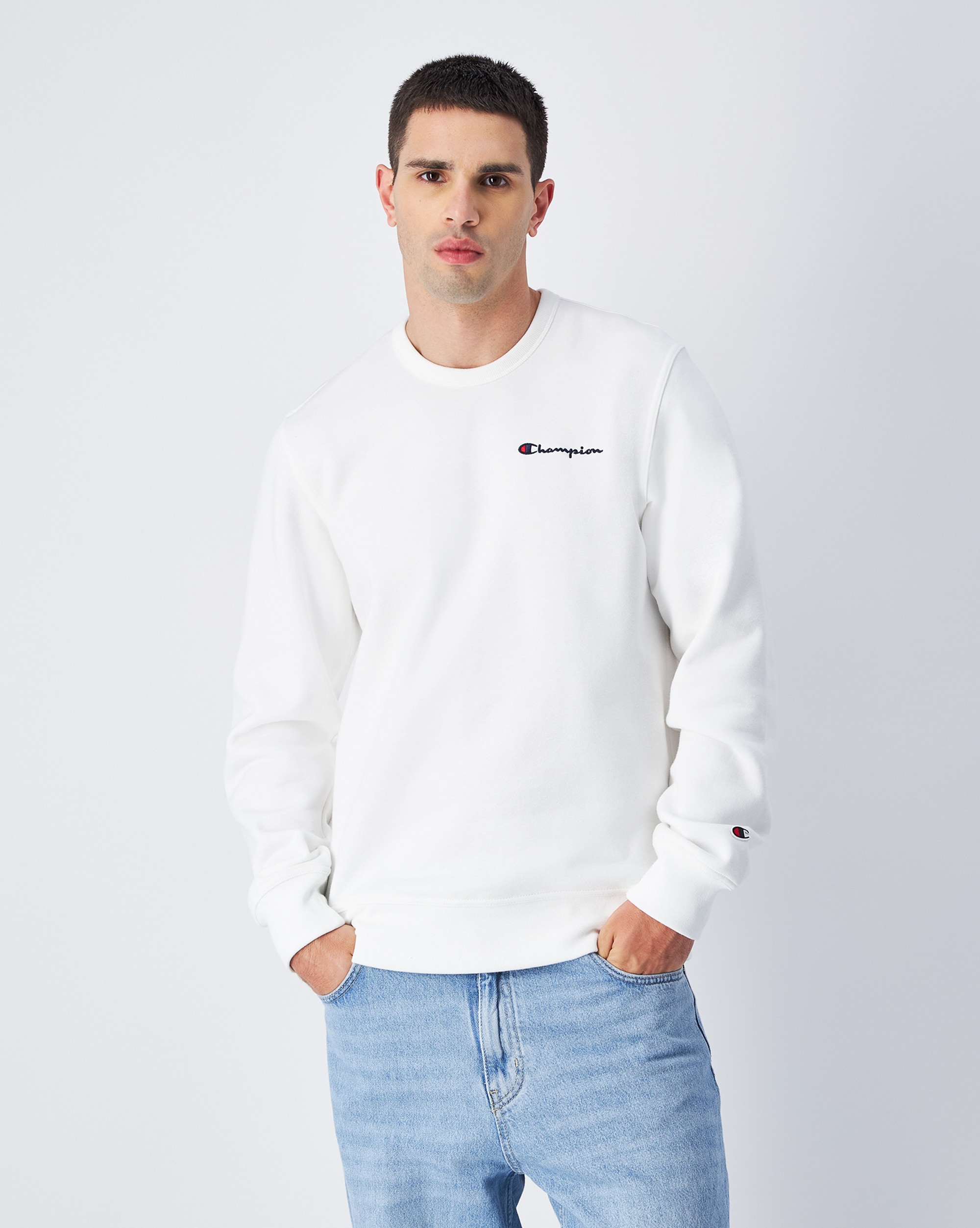 Champion Sweatshirt, langärmelige Ausführung, mit Rundhalsausschnitt, unifarbenes Design