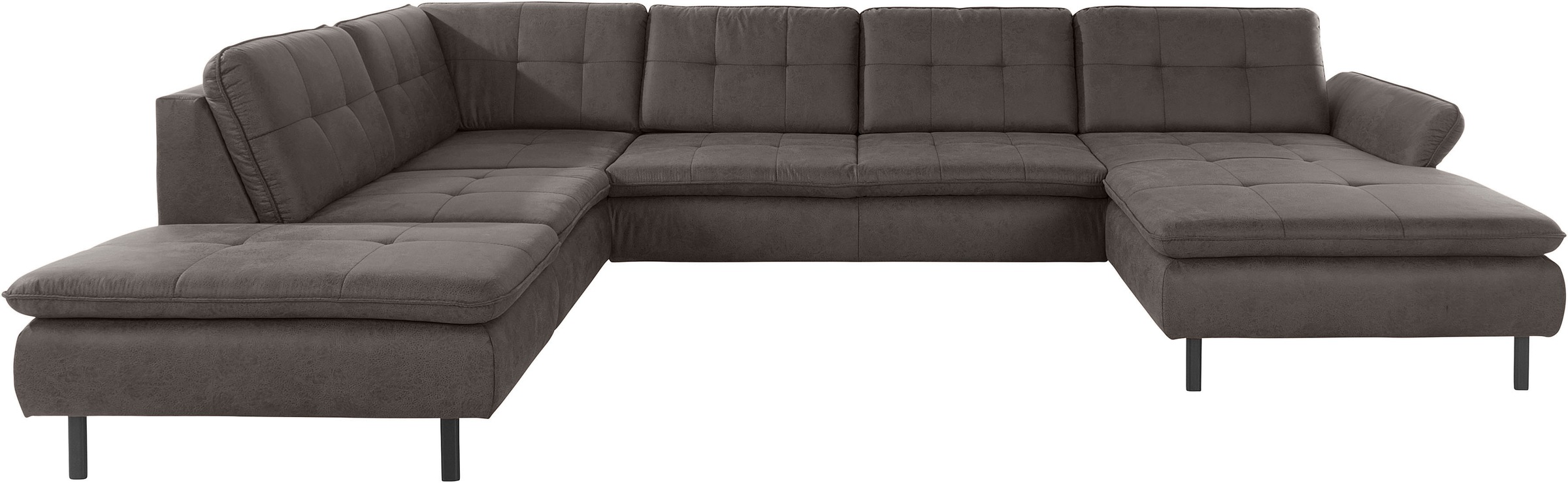 Home affaire Wohnlandschaft "Birkholm U-Form" Armlehnverstellung, auch in E günstig online kaufen