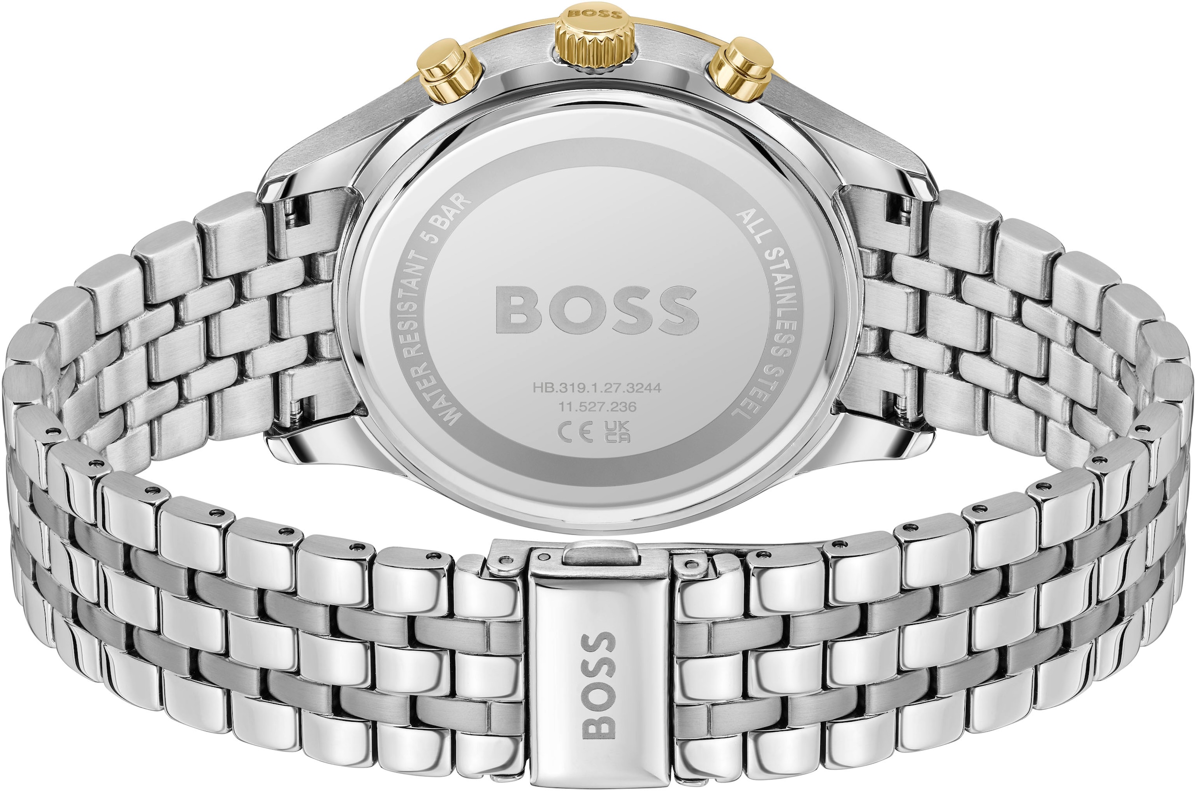 BOSS Chronograph »AVERY«, Quarzuhr, Herrenuhr, Armbanduhr, Stoppfunktion, Edelstahlarmband
