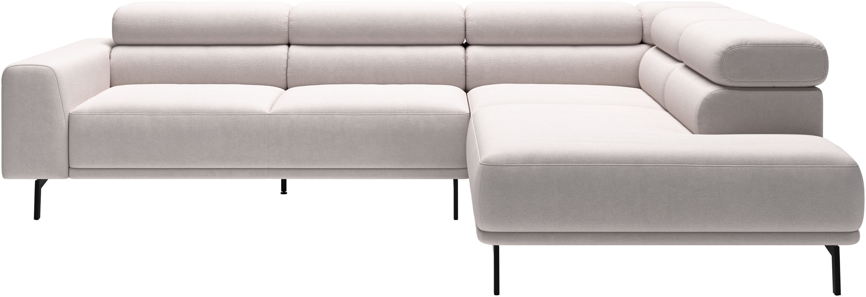 SCHÖNER WOHNEN-Kollektion "Tossa, Modernes Design trifft smarte Funktione, Breite 273 cm" Motorischer Sitzvorzug, Kopfteil-Funktion & Saugroboter-Höhe