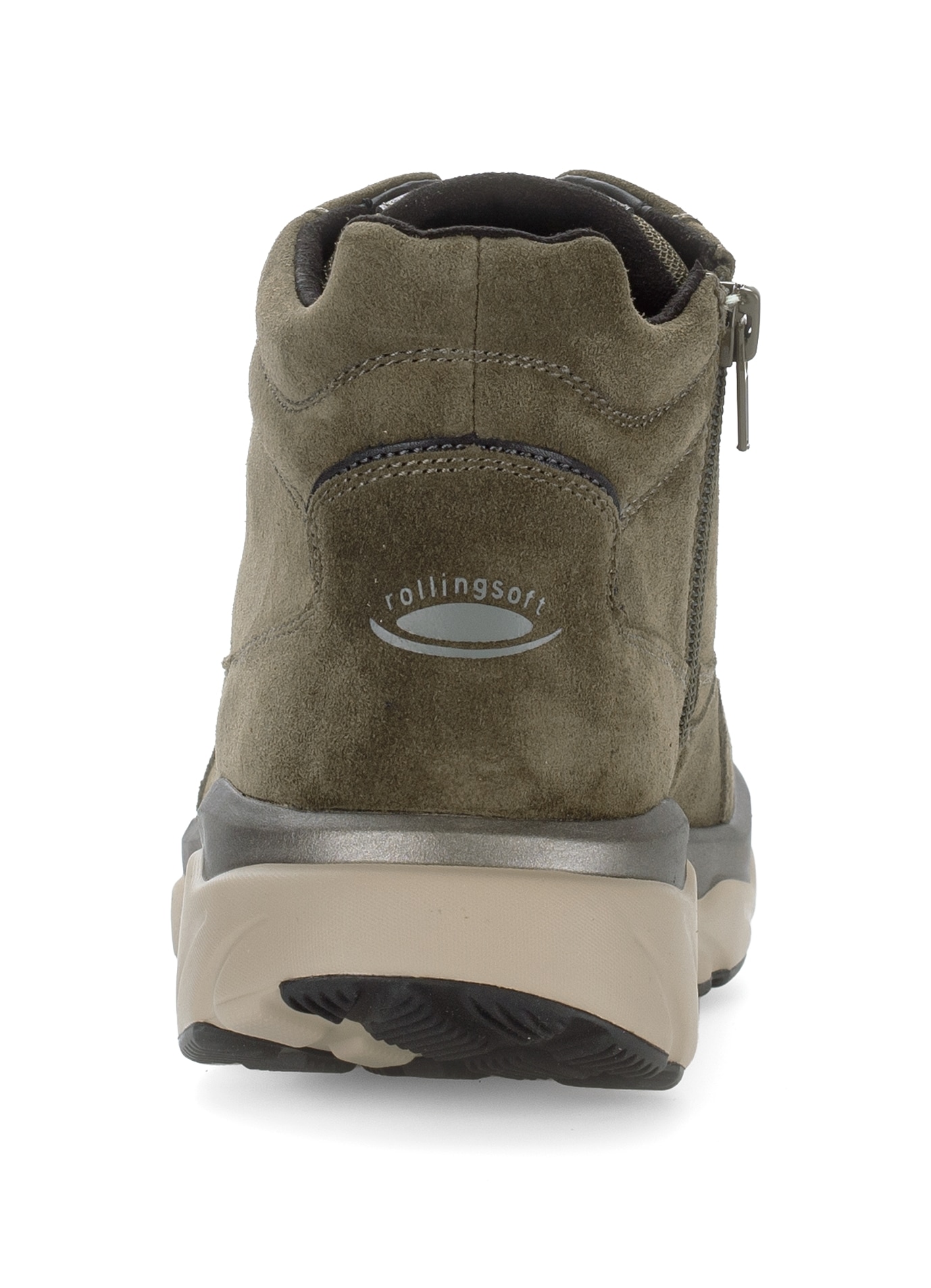 Gabor Rollingsoft Keilsneaker, Schnürboots, High Top-Sneaker, Komfortschuh, gepolsterter Schaftrand