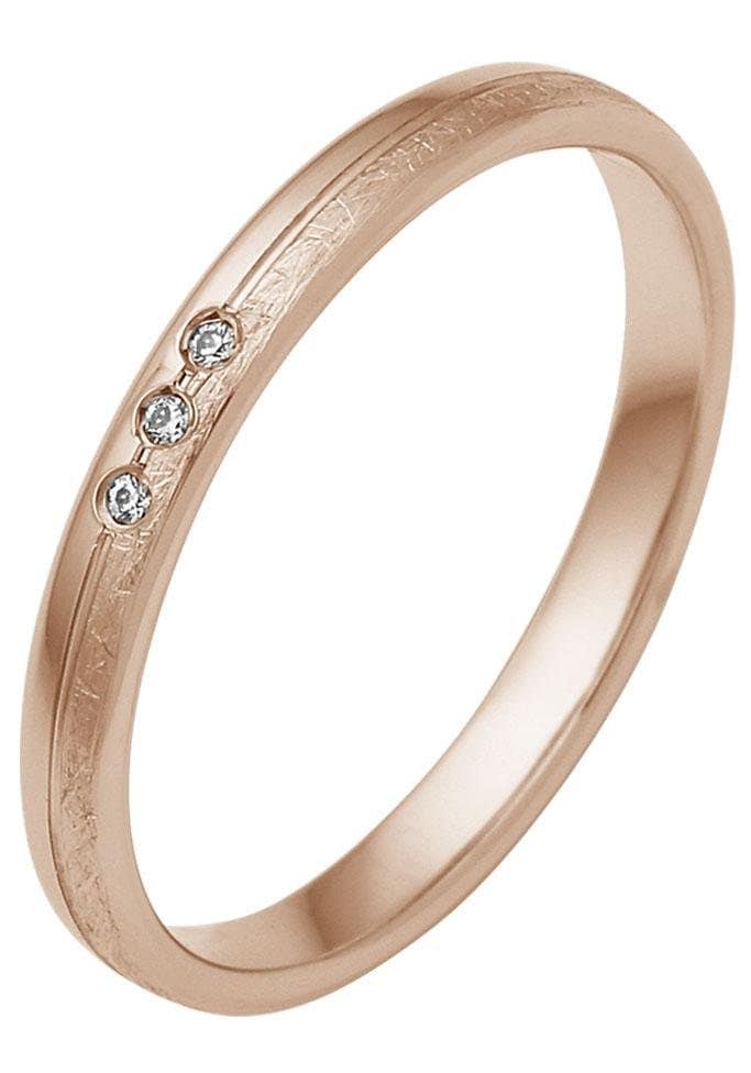 Firetti Trauring »Schmuck Geschenk Gold 375 Hochzeit Ehering "LIEBE"«, Made in Germany, wahlweise mit oder ohne Brillanten