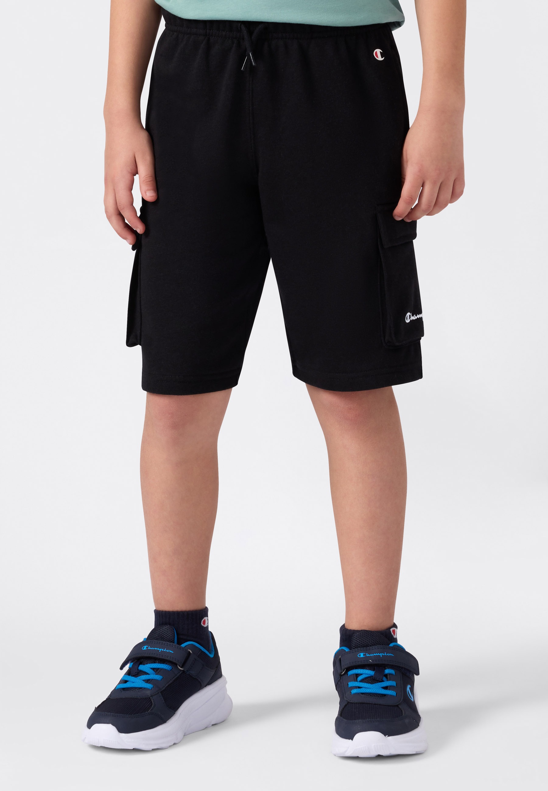 Champion Sweatshorts "ICONS Shorts" mit Logodruck, aus Baumwolle und Polyester, auch in großen Größen
