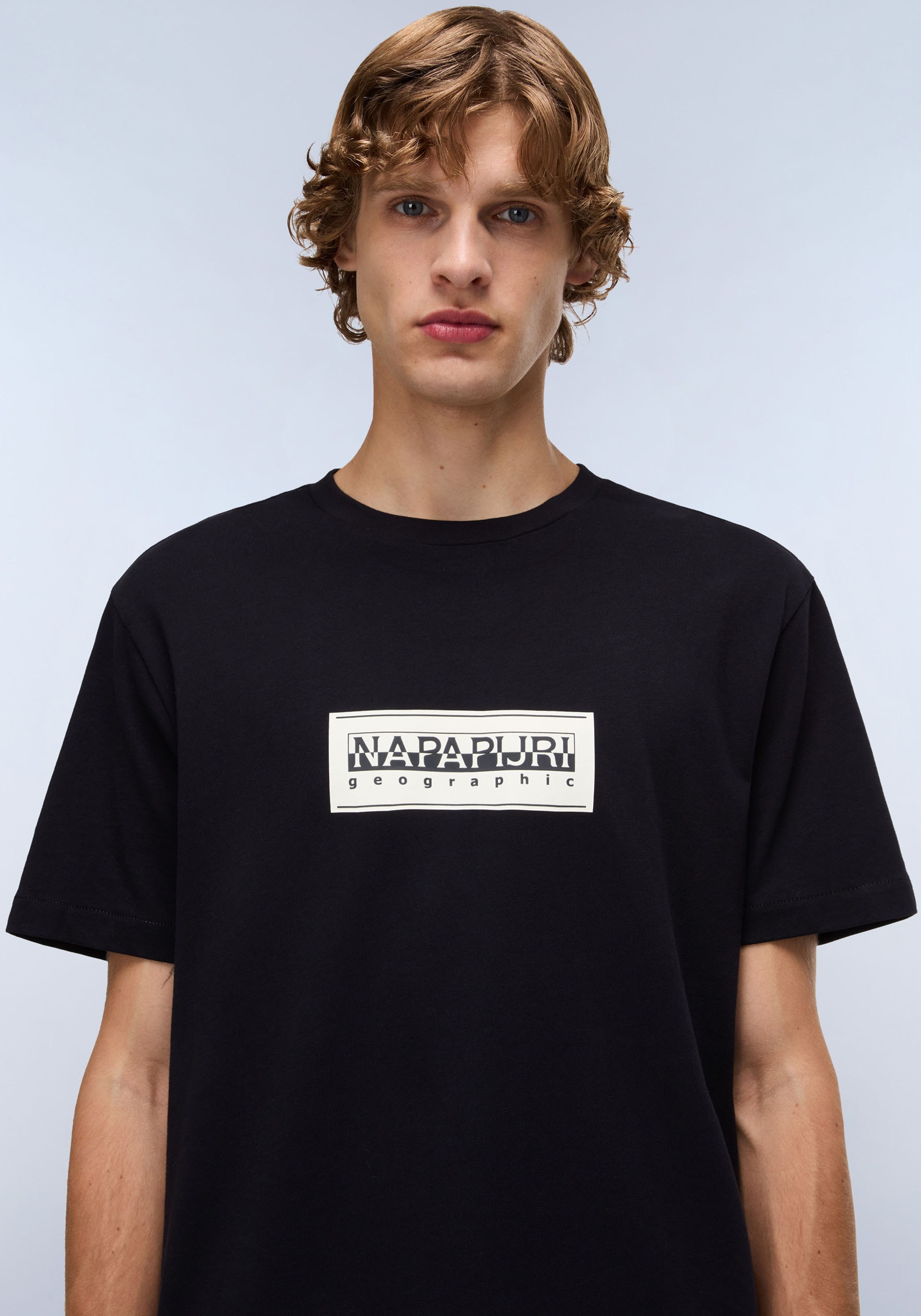 Napapijri T-Shirt »S-BOX LOGO«, mit Silikonprint