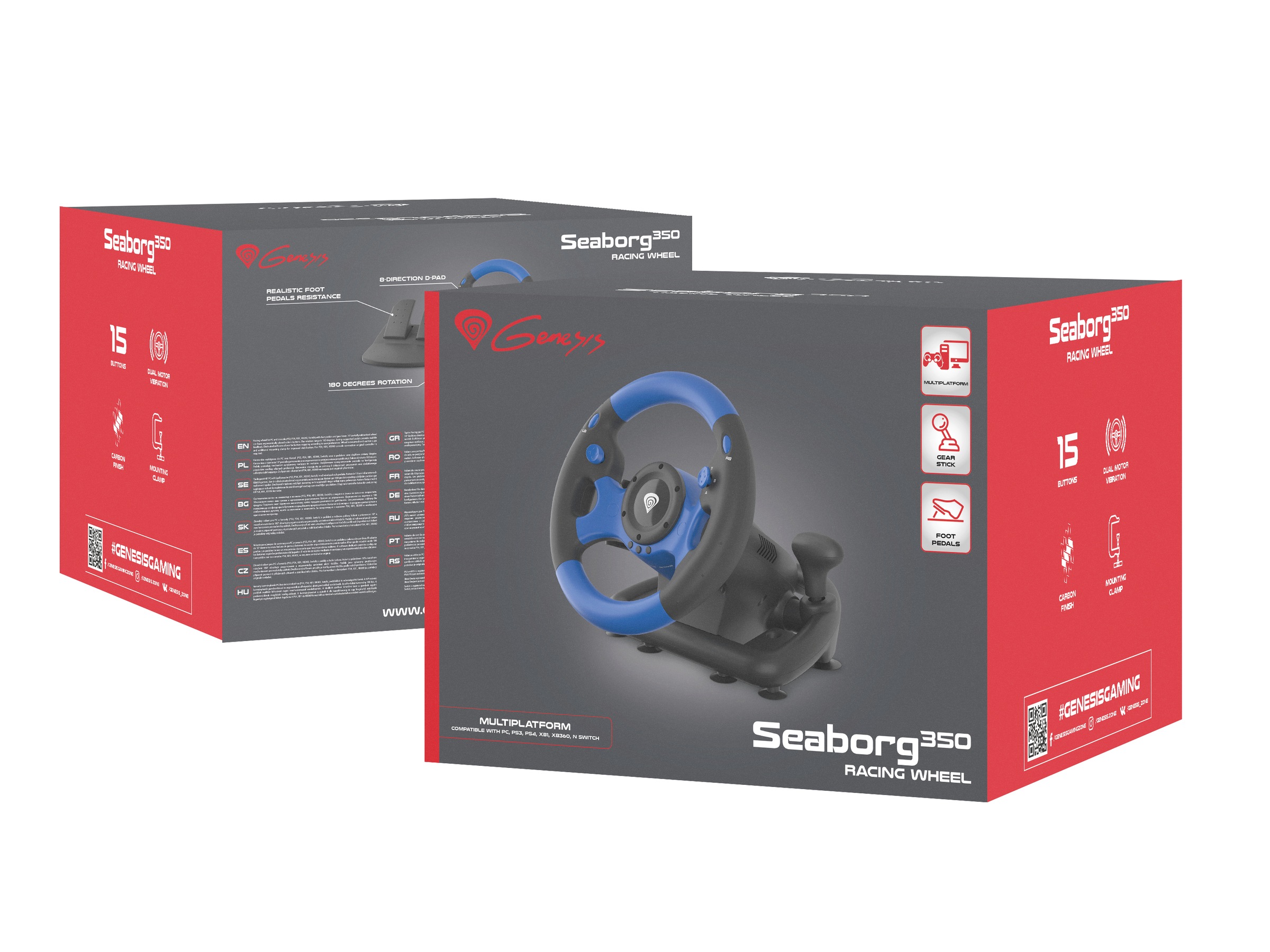 Genesis Gaming-Lenkrad »SEABORG 350 für PC/XBOX/PS«
