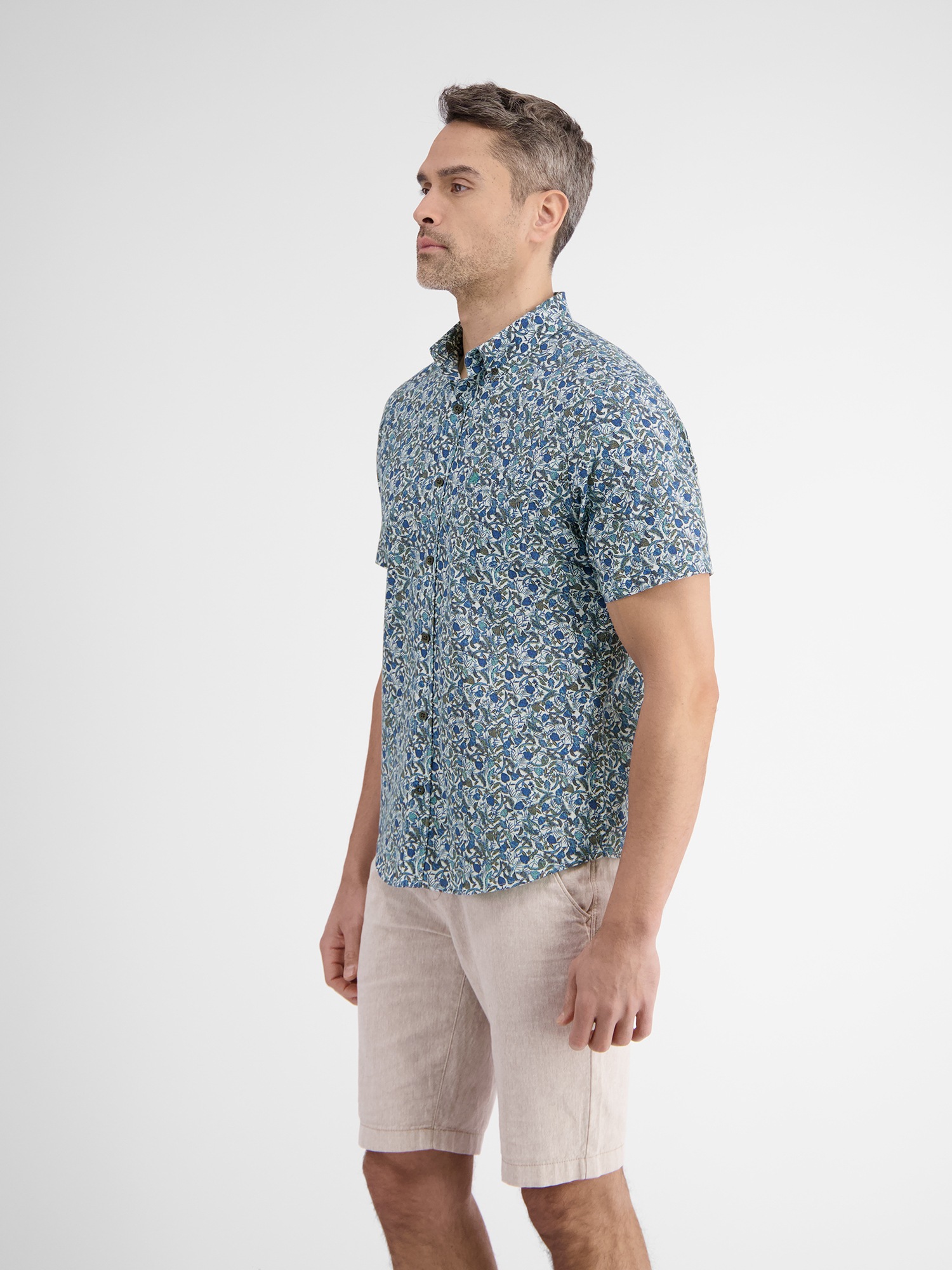 LERROS Kurzarmhemd "Sommerlich bedrucktes Halbarmhemd" günstig online kaufen