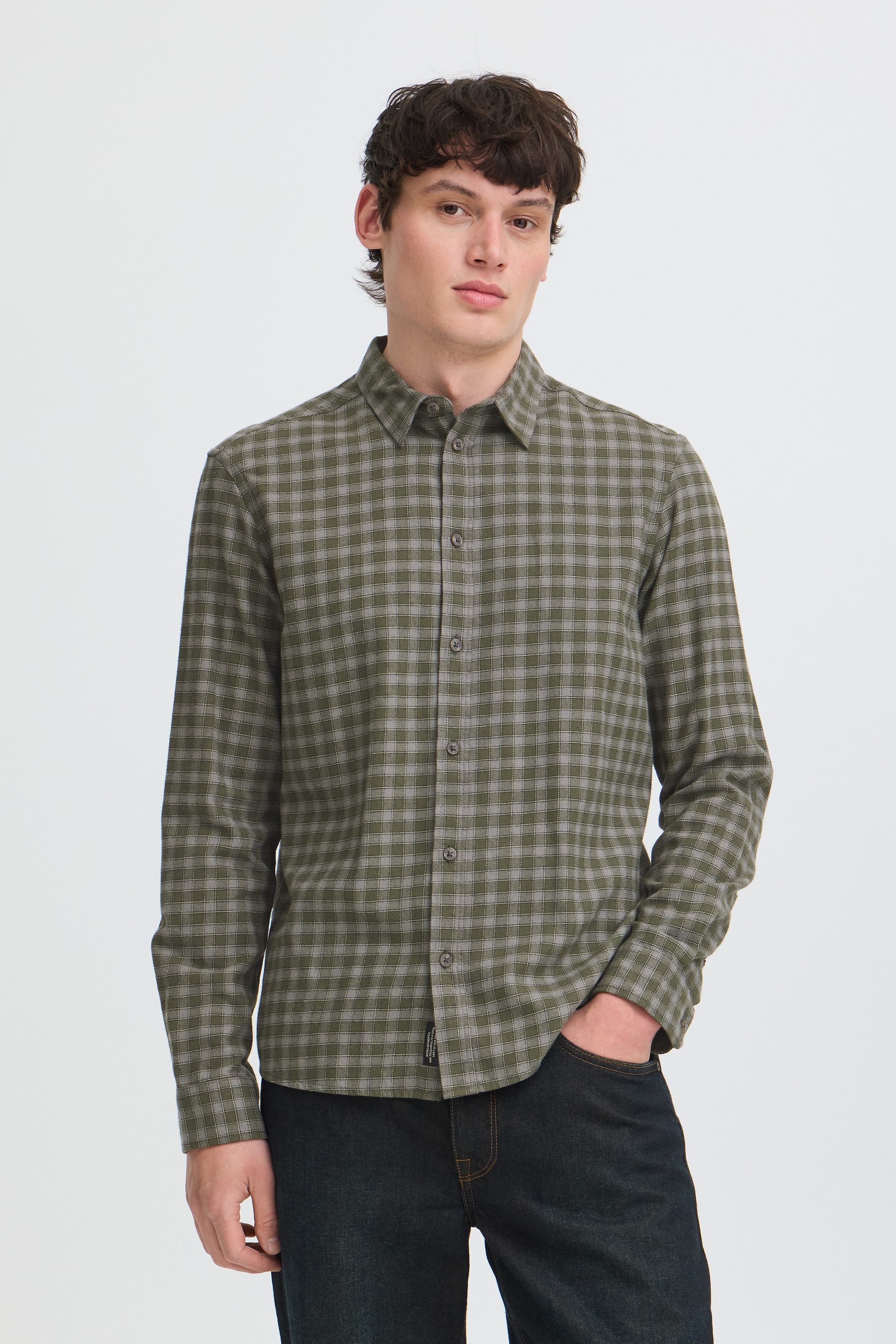 Blend Langarmhemd »BHCALLI SHIRT« Baumwolle, regular fit