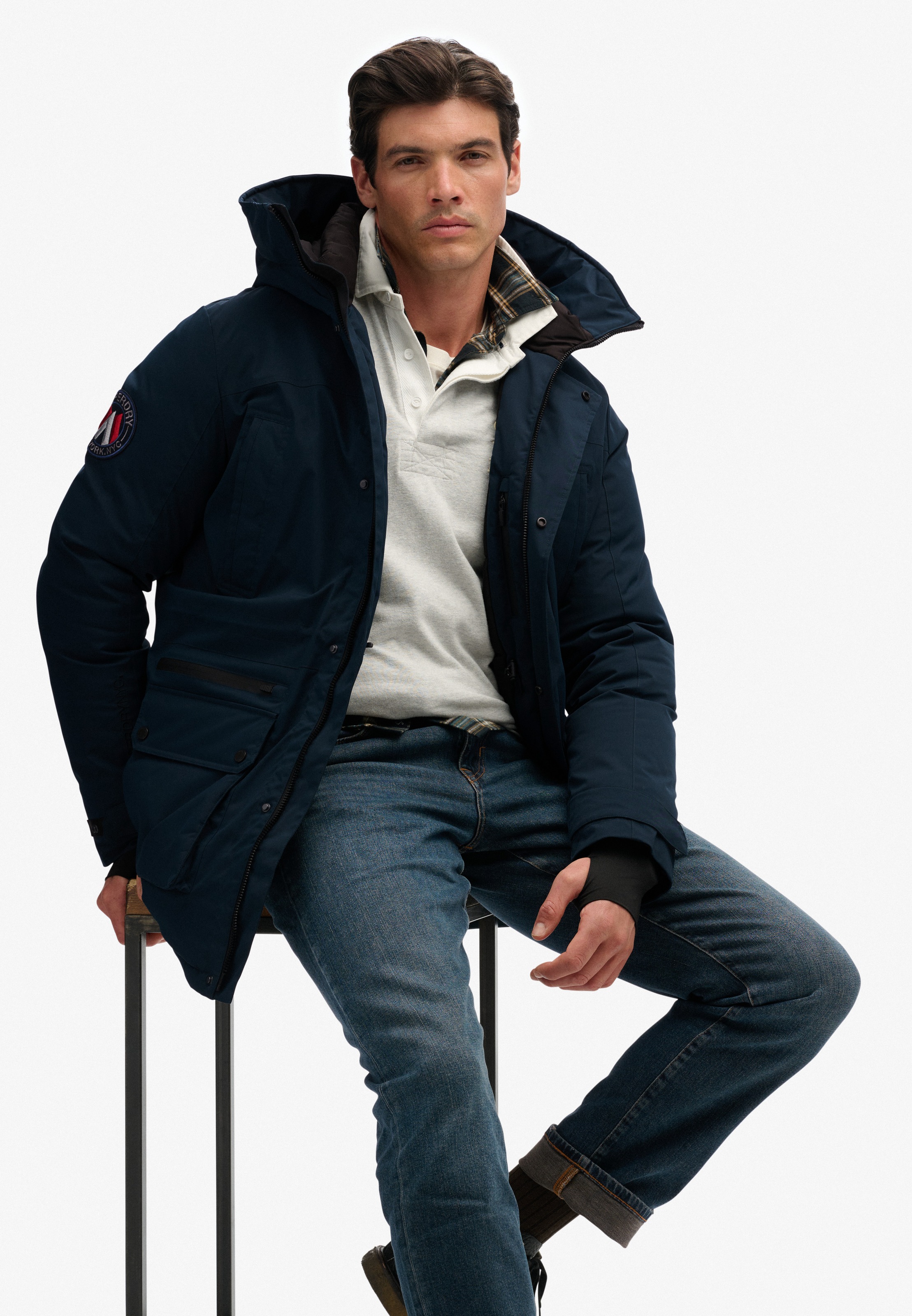 Thumbnail - Superdry Steppjacke "City Padded Parka Jacket" mit Kapuze