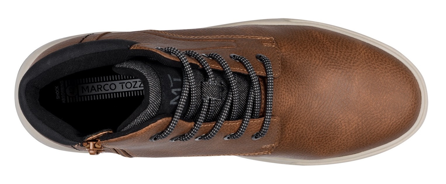 MARCO TOZZI Sneaker  , Schnürschuh, Schnürboots mit weich abgepolstertem Schaftrand